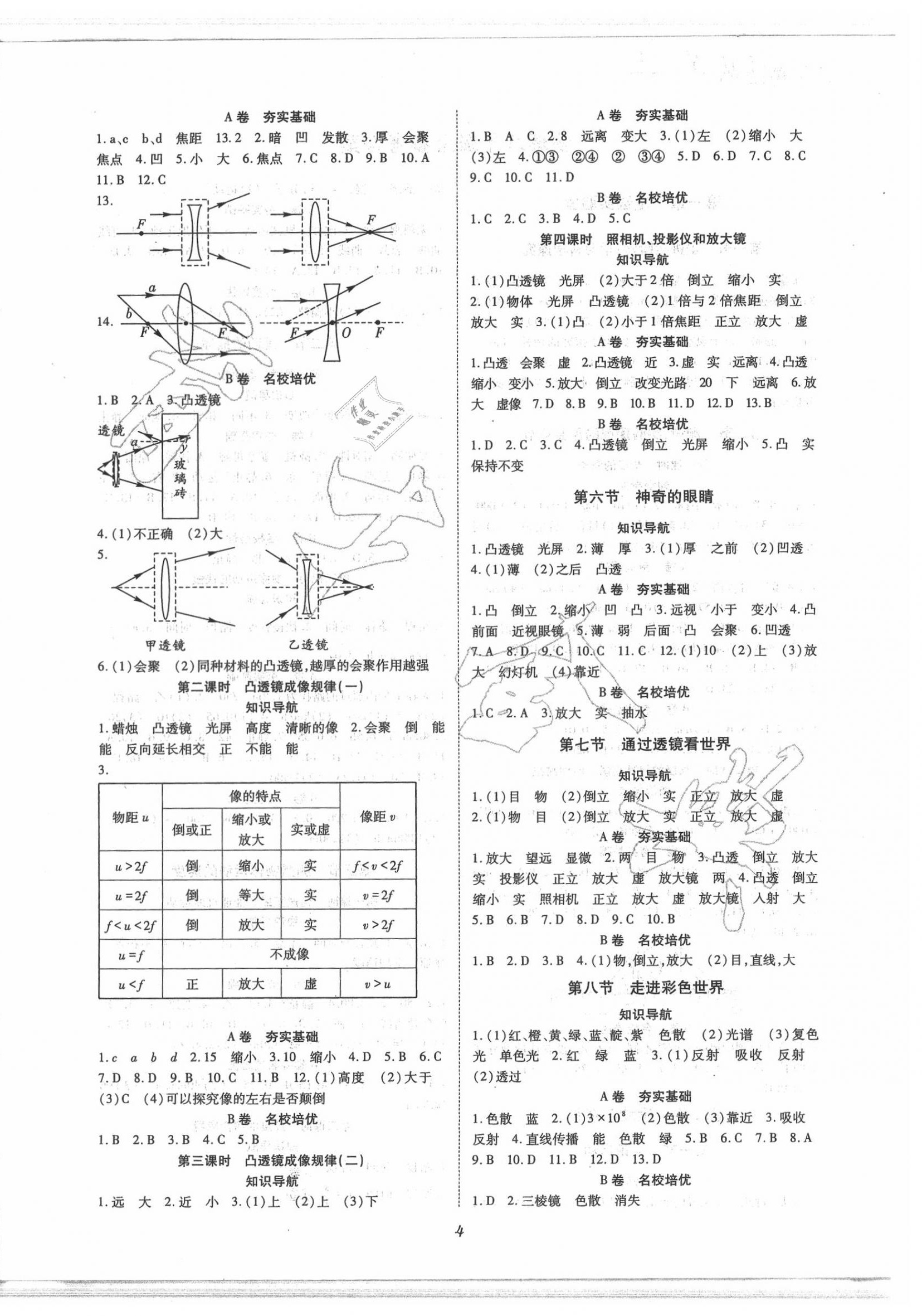 2020年育才金典八年級物理上冊教科版 第4頁