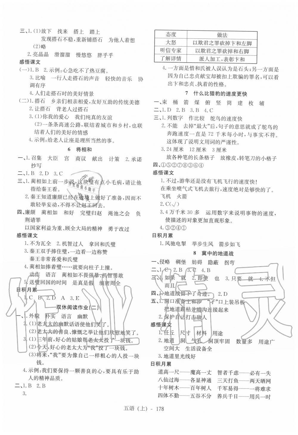 2020年小學(xué)語(yǔ)文學(xué)習(xí)好幫手五年級(jí)上冊(cè)人教版 第2頁(yè)