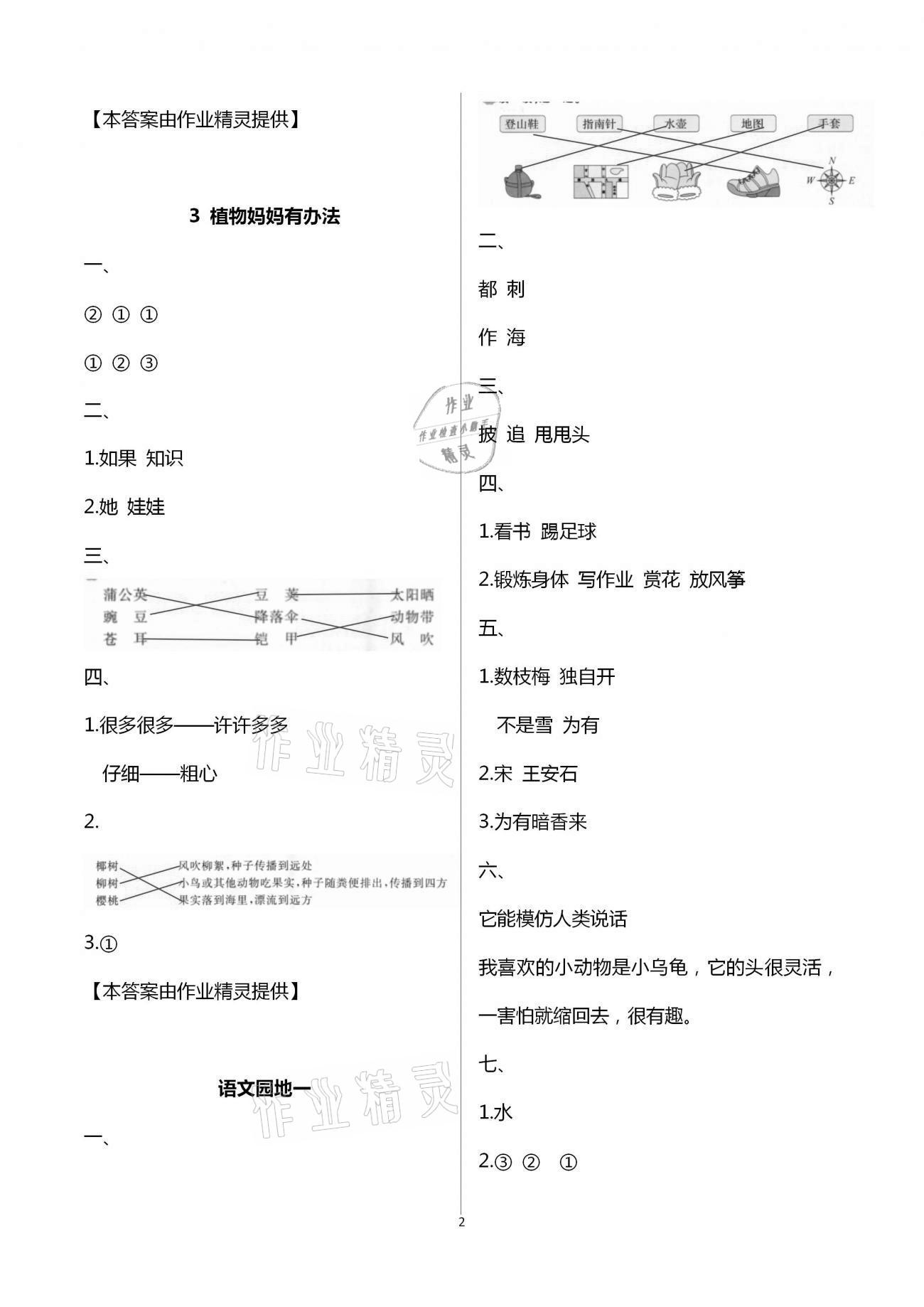 2020年智慧树同步讲练测二年级语文上册人教版 第2页