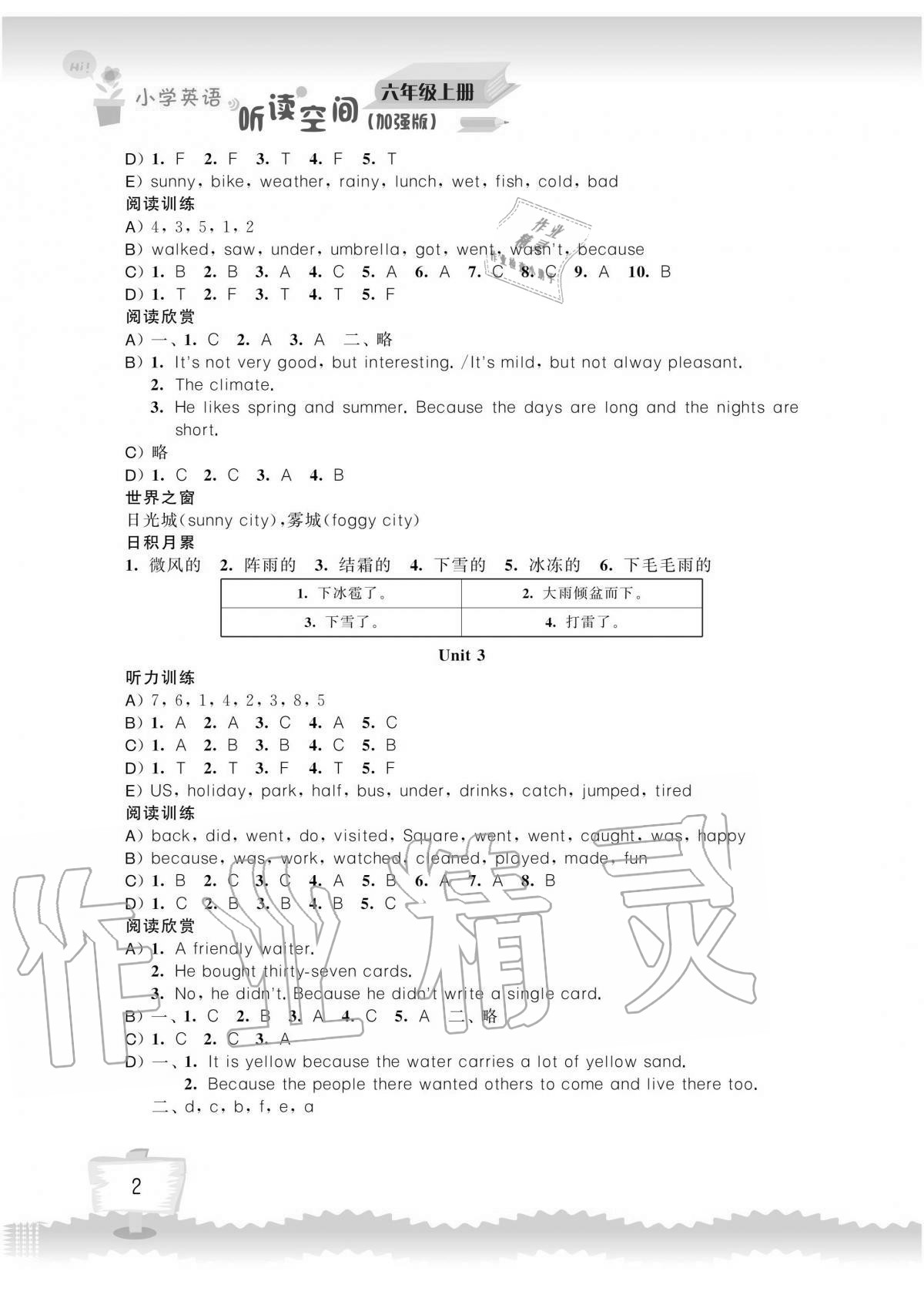 2020年小学英语听读空间六年级上册译林版加强版 第2页