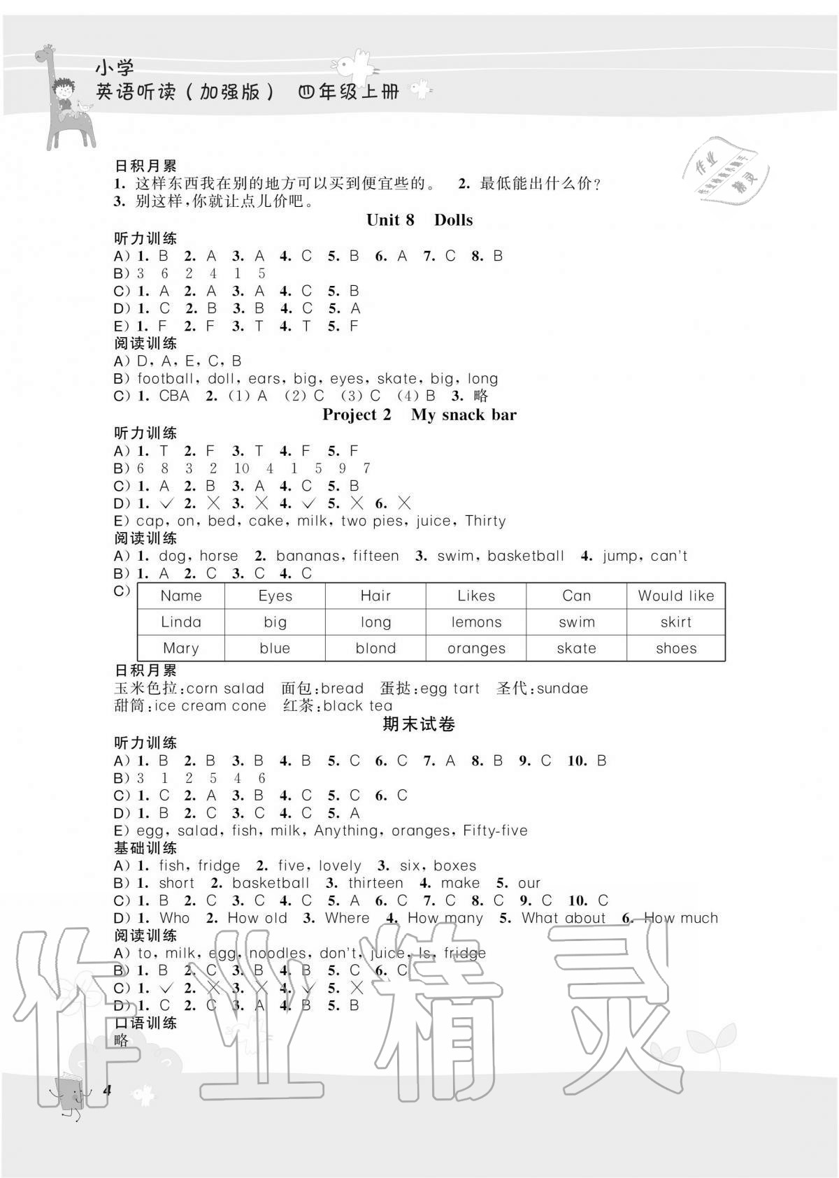 2020年听读教室小学英语听读四年级上册译林版加强版 第4页