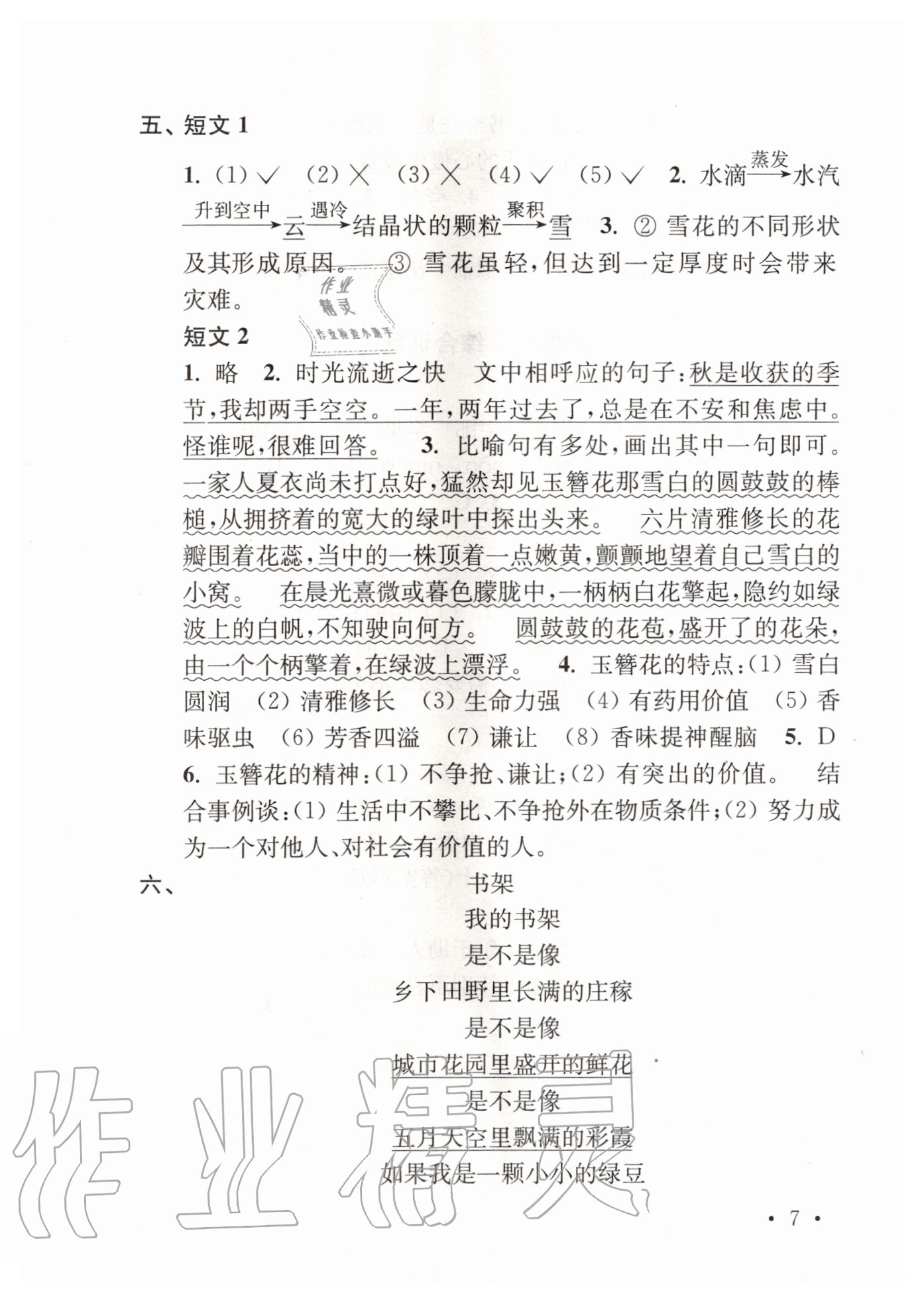 2020年領(lǐng)先一步培優(yōu)訓(xùn)練五年級(jí)語(yǔ)文上冊(cè)人教版 第7頁(yè)