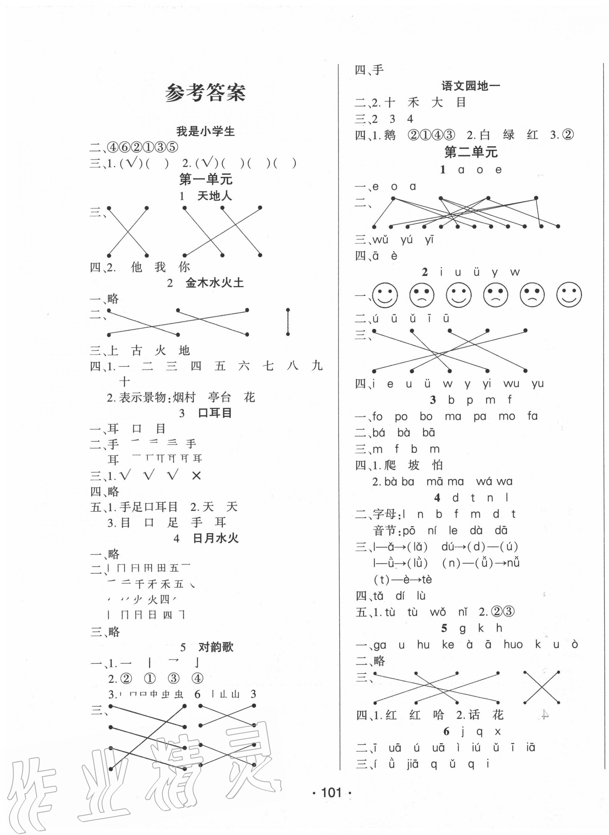 2020年博正圖書自主課堂一年級(jí)語(yǔ)文上冊(cè)人教版 第1頁(yè)