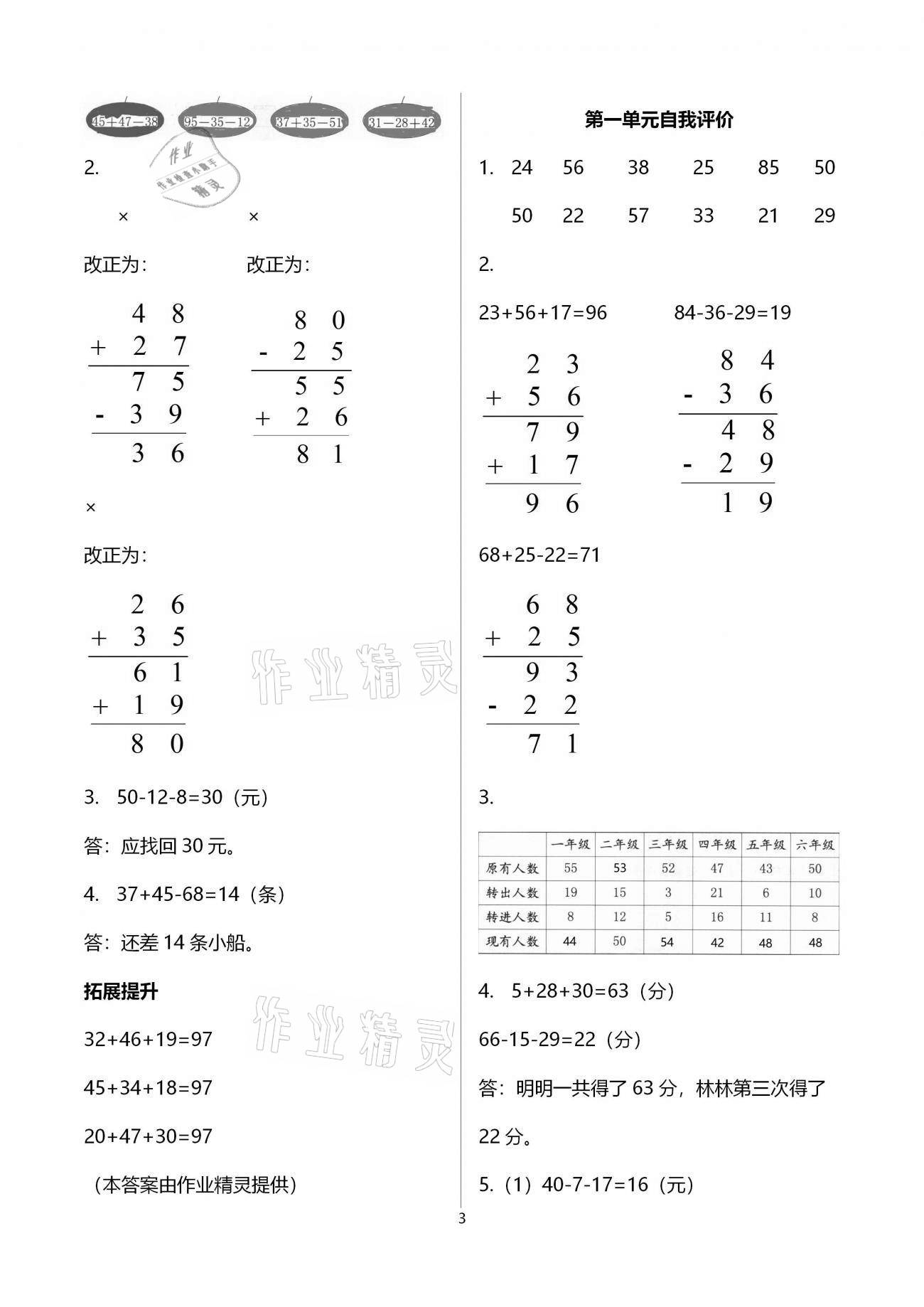 2020年數(shù)學(xué)學(xué)習(xí)與鞏固二年級上冊北師大版A版 第3頁