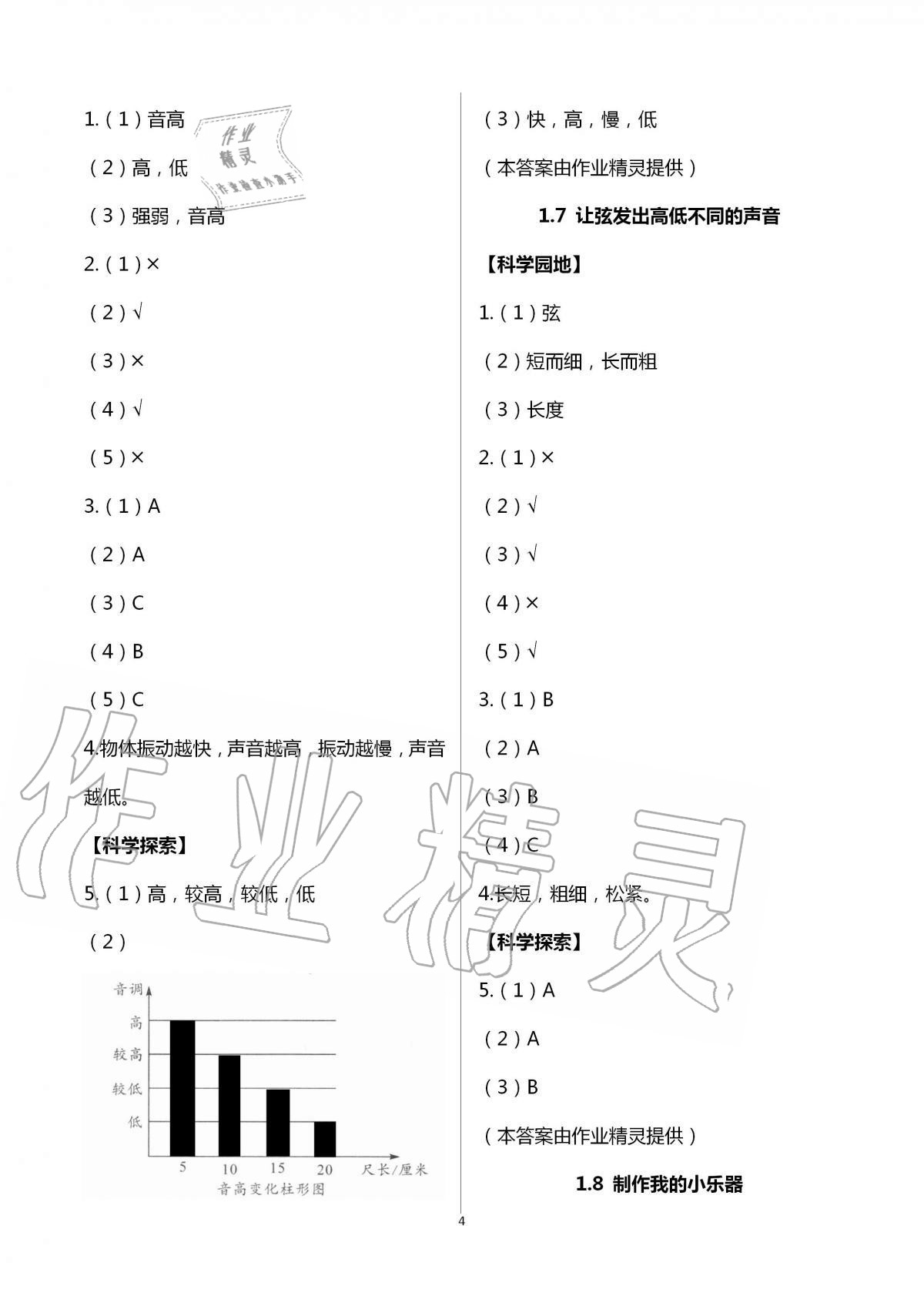 2020年課程同步達(dá)標(biāo)與技能拓展四年級(jí)科學(xué)上冊(cè)教科版 第4頁