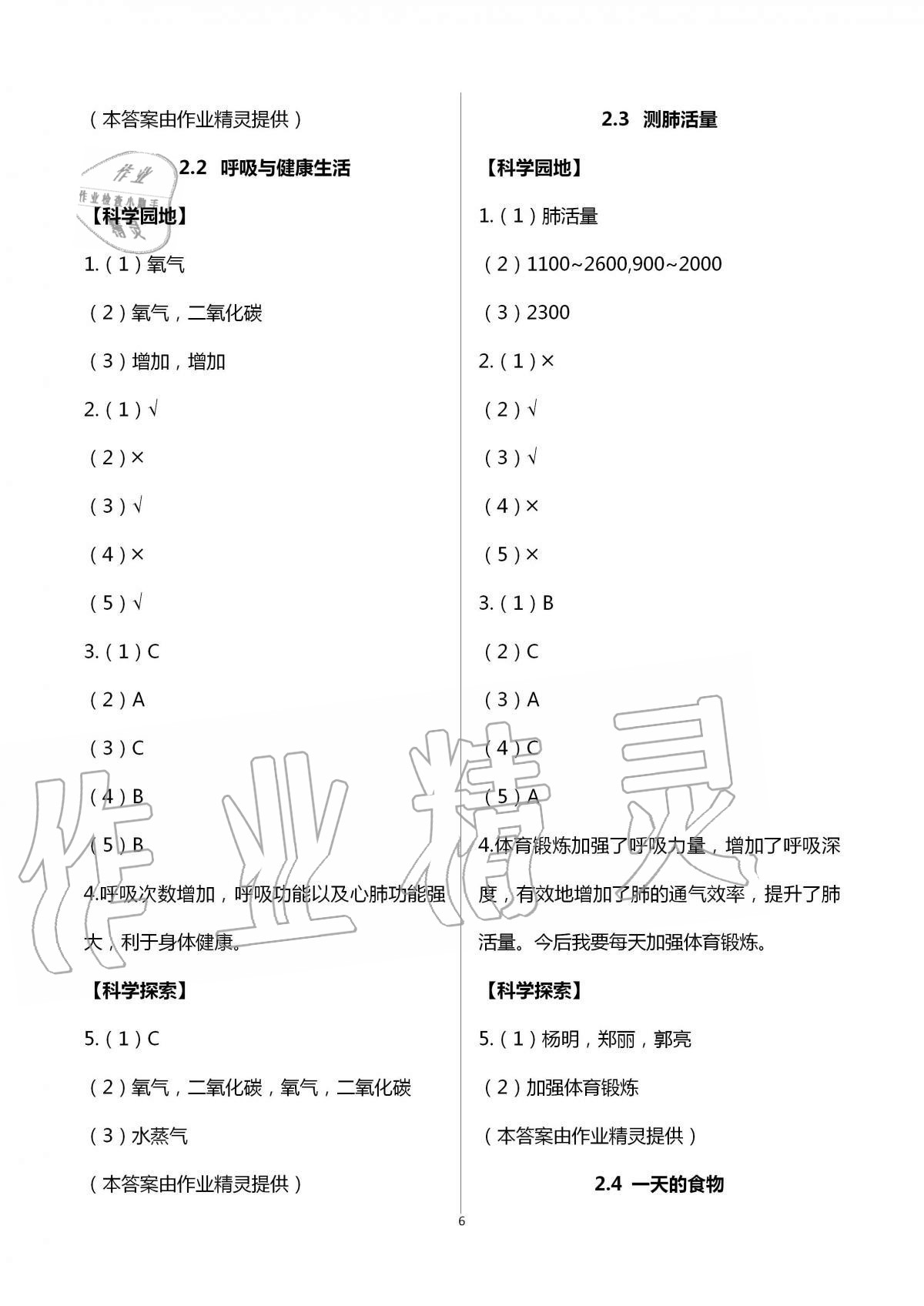 2020年課程同步達(dá)標(biāo)與技能拓展四年級(jí)科學(xué)上冊(cè)教科版 第6頁