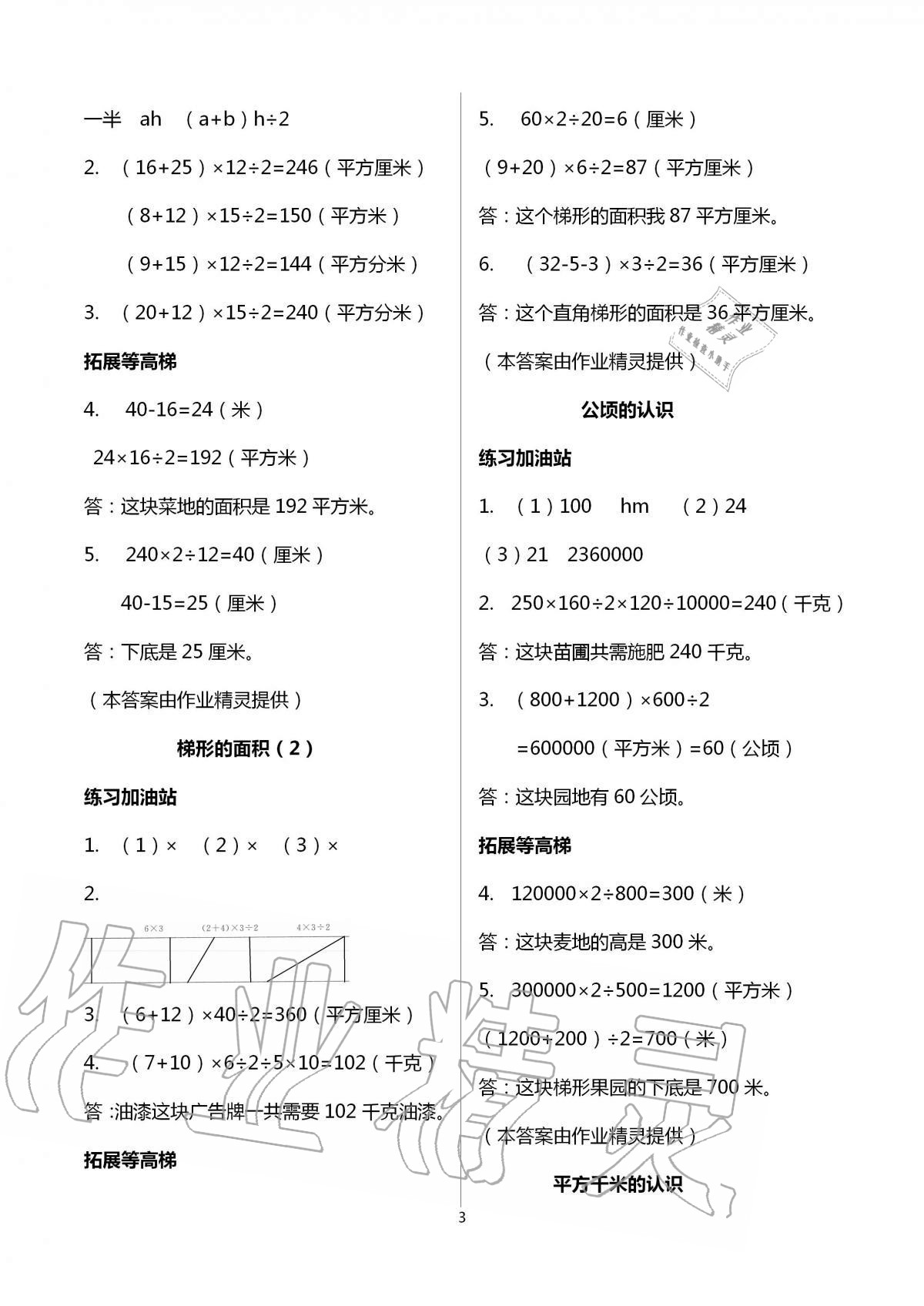 2020年陽光互動綠色成長空間五年級數(shù)學(xué)上冊蘇教版 第3頁