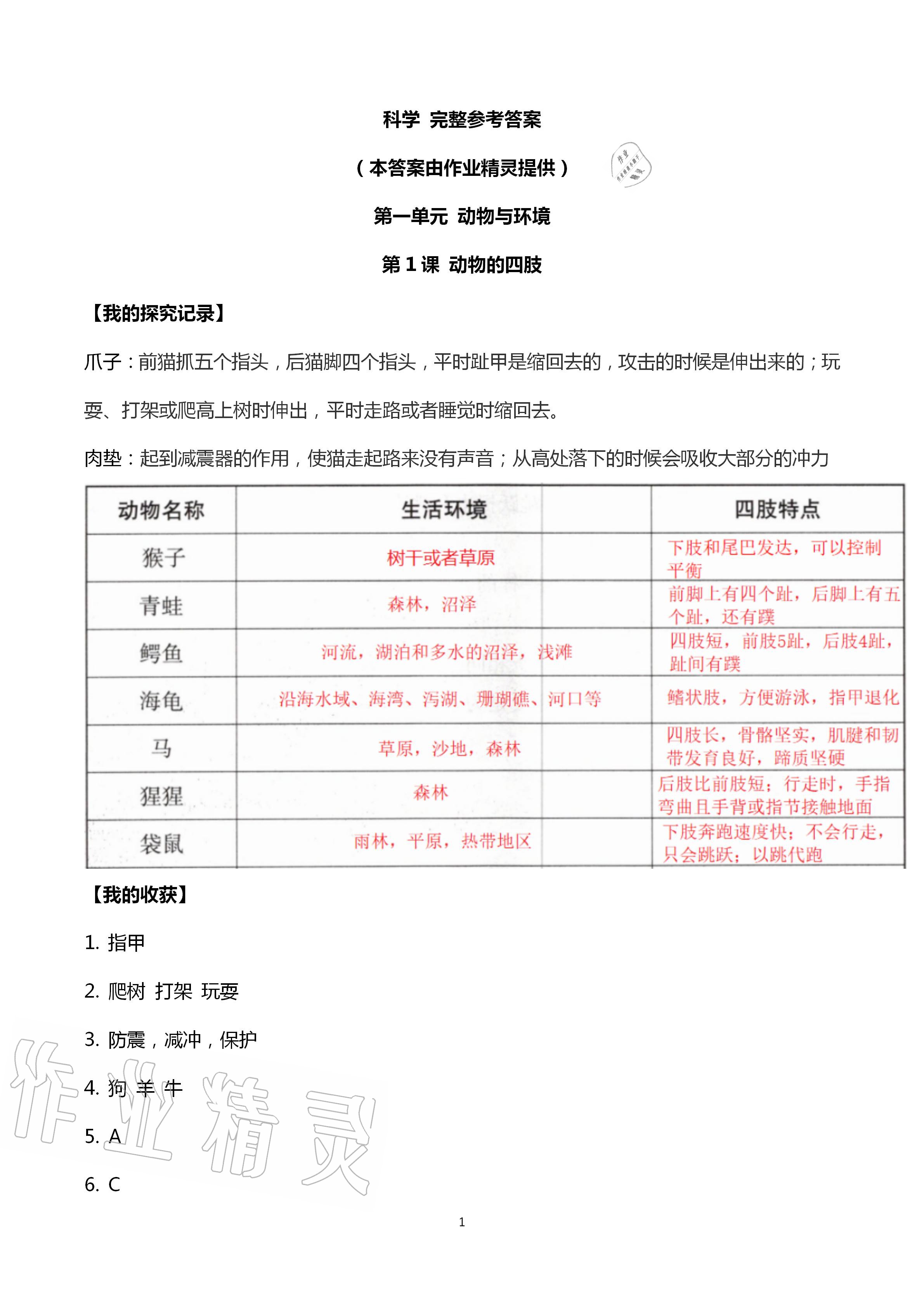 2020年新課堂同步體驗與探究三年級科學(xué)上冊青島版 第1頁