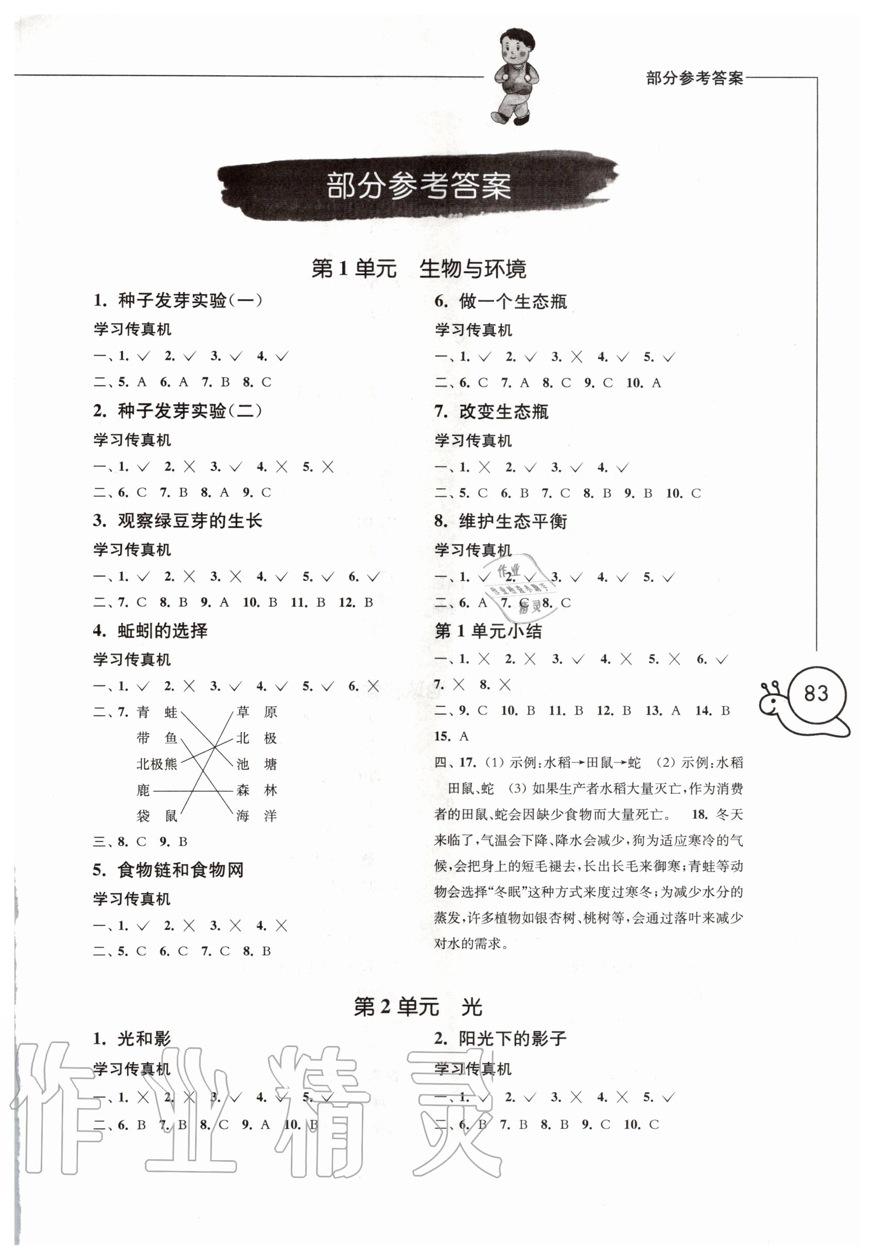 2020年小學(xué)科學(xué)習(xí)作五年級(jí)上冊(cè)教科版 第1頁(yè)