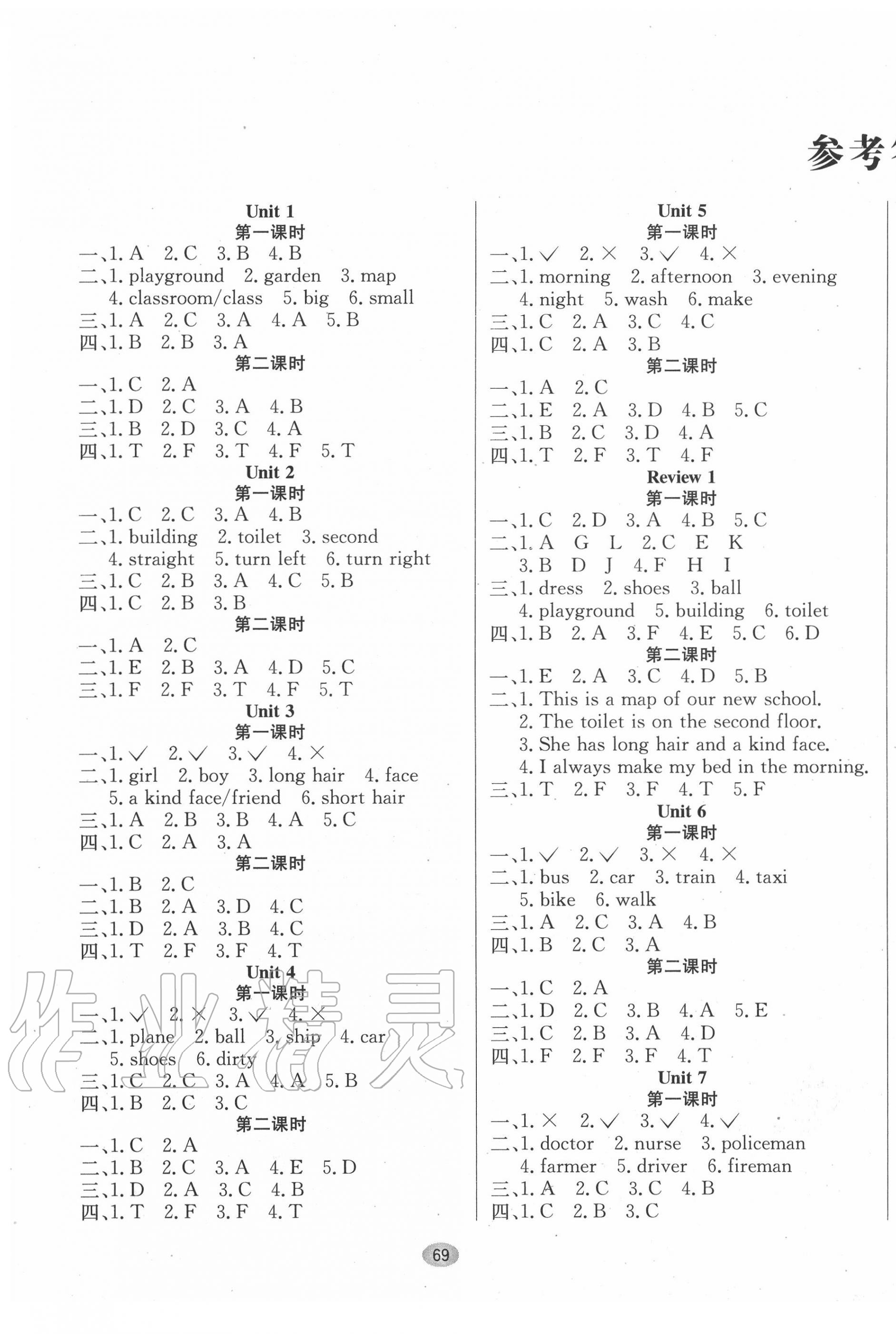 2020年快樂英語綜合自測五年級上冊湘魯版 第1頁