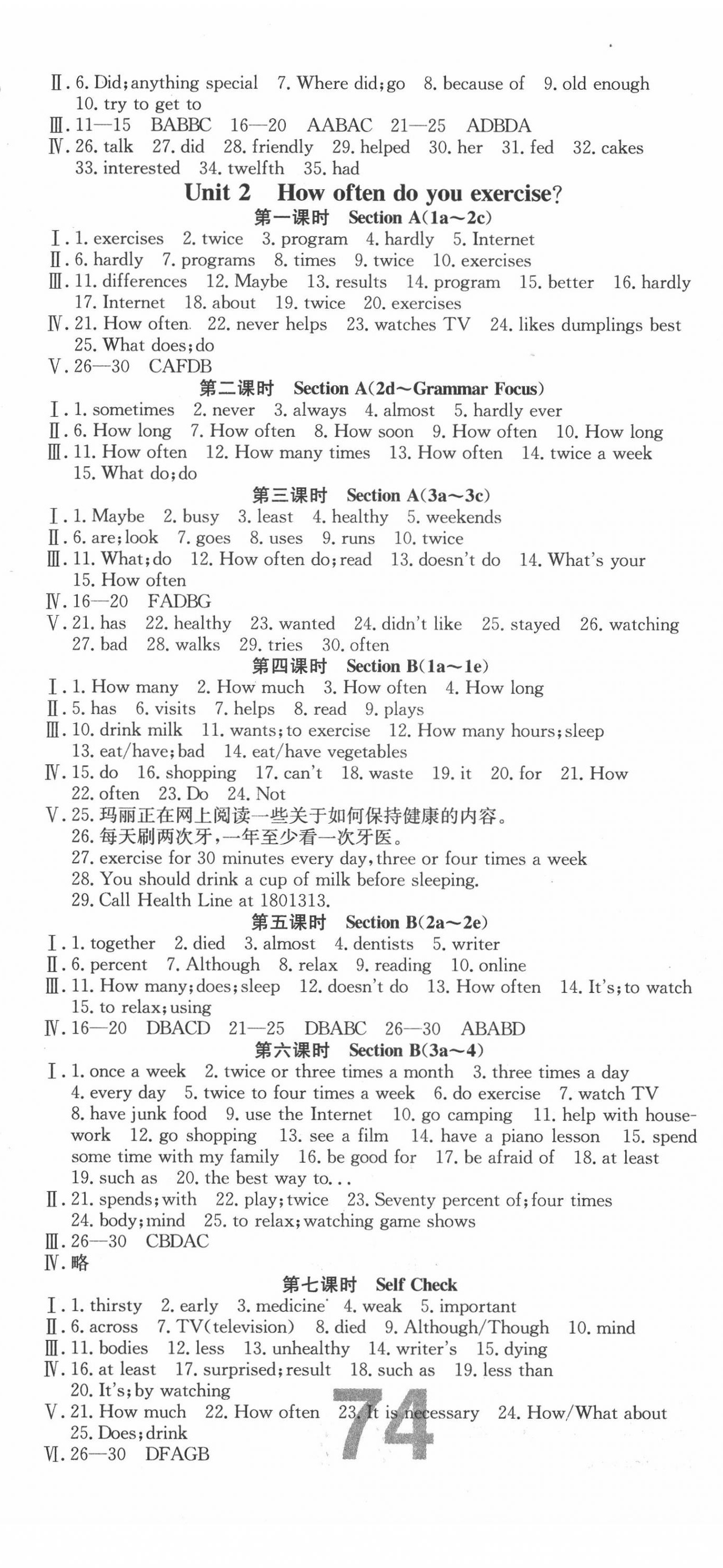 2020年練重點(diǎn)八年級(jí)英語(yǔ)上冊(cè)人教版河南專版 第2頁(yè)