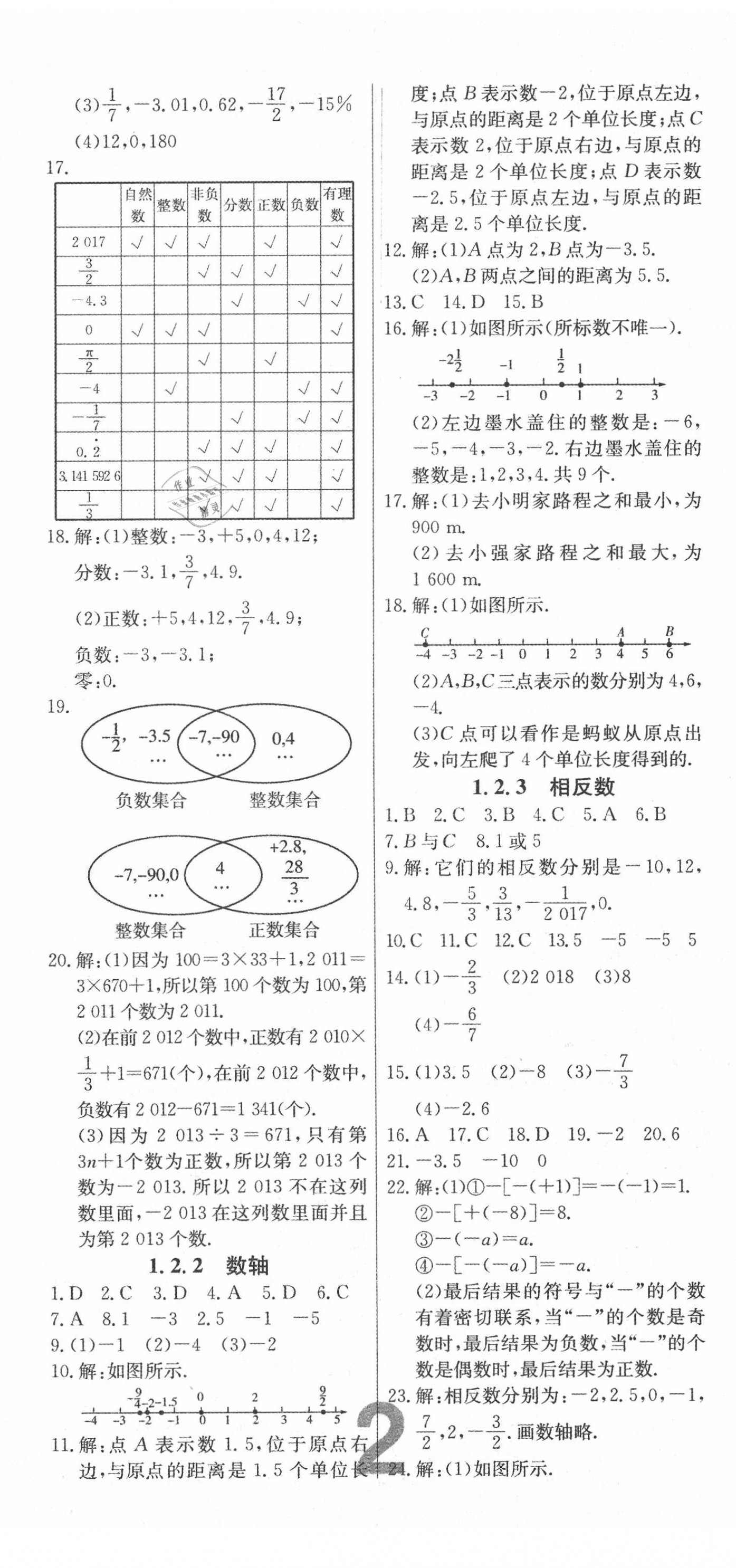 2020年練重點七年級數(shù)學上冊人教版河南專版 第2頁