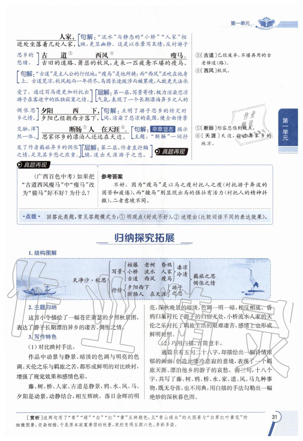 2020年教材課本七年級(jí)語文上冊(cè)人教版五四制 參考答案第31頁