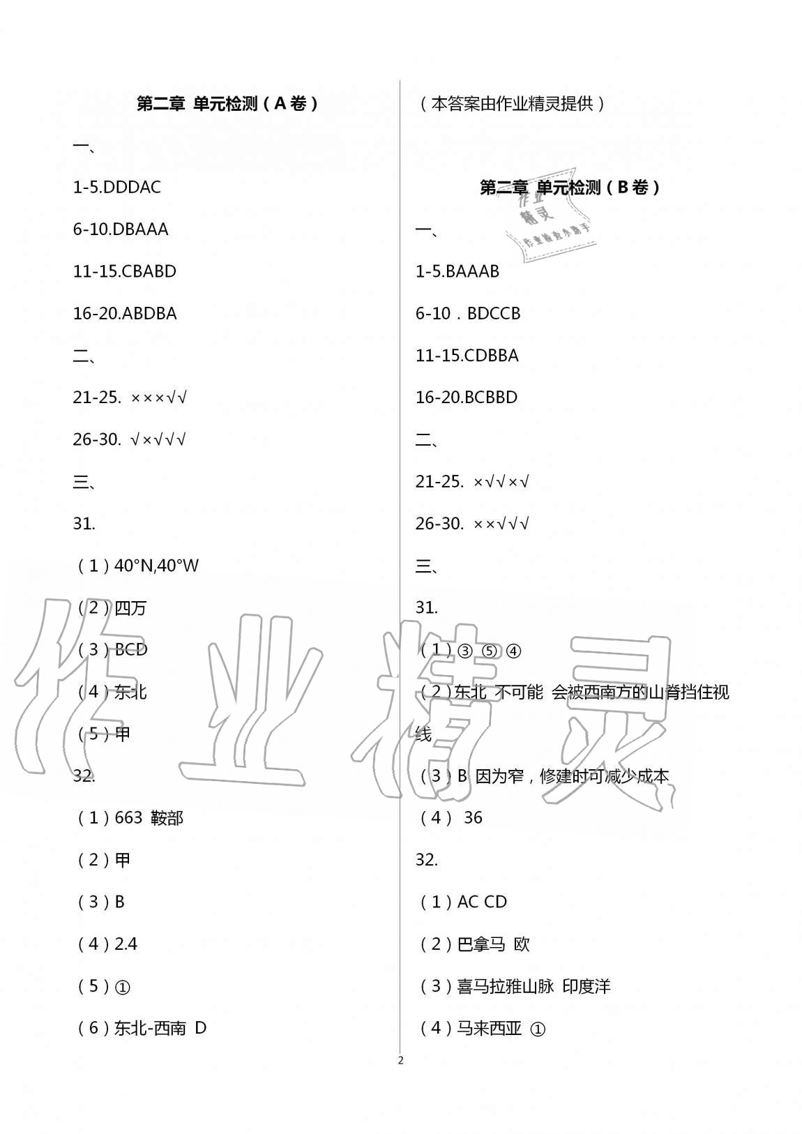 2020年陽光互動綠色成長空間七年級地理上冊湘教版提優(yōu)版 第2頁