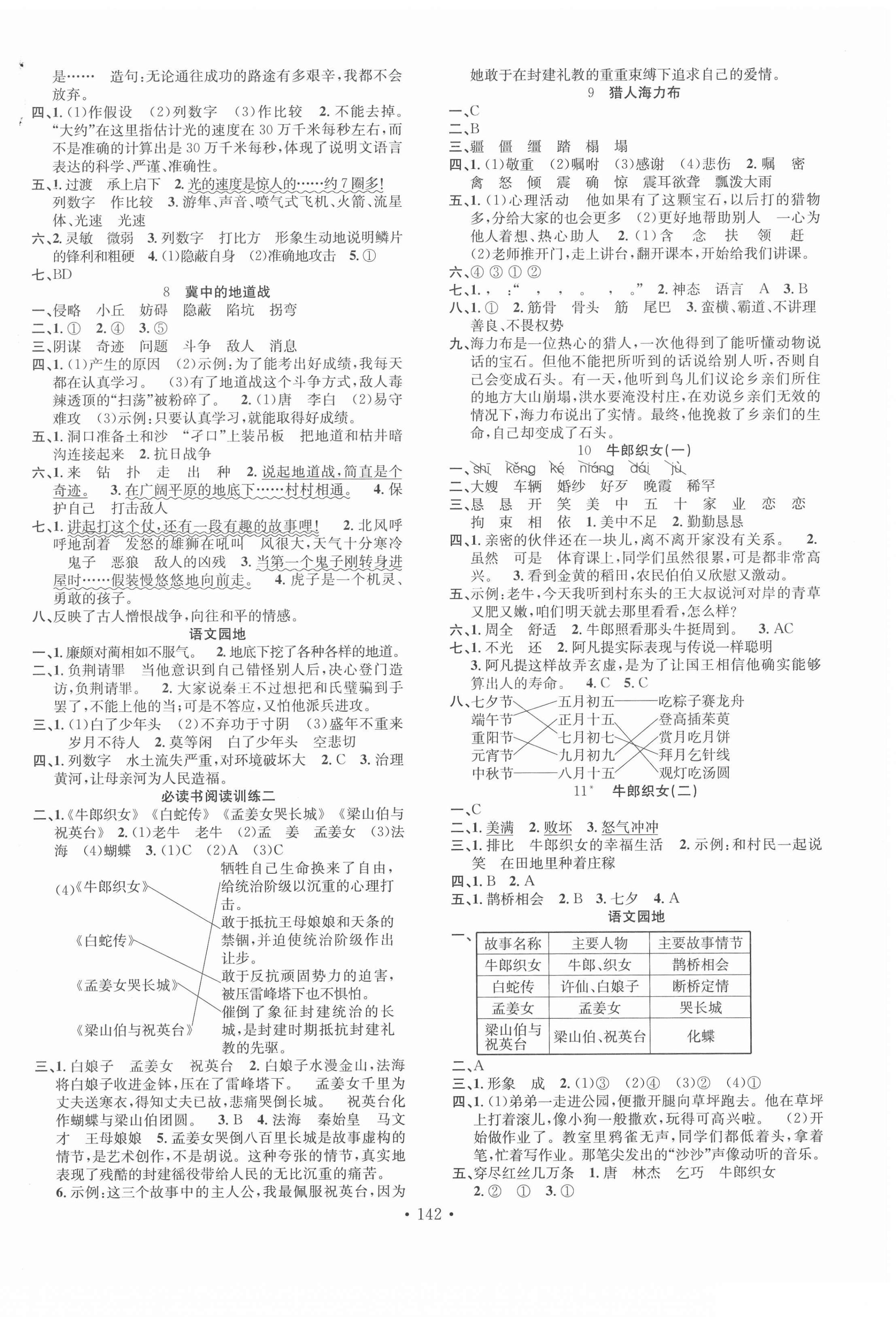 2020年名校課堂五年級語文上冊人教版 第2頁