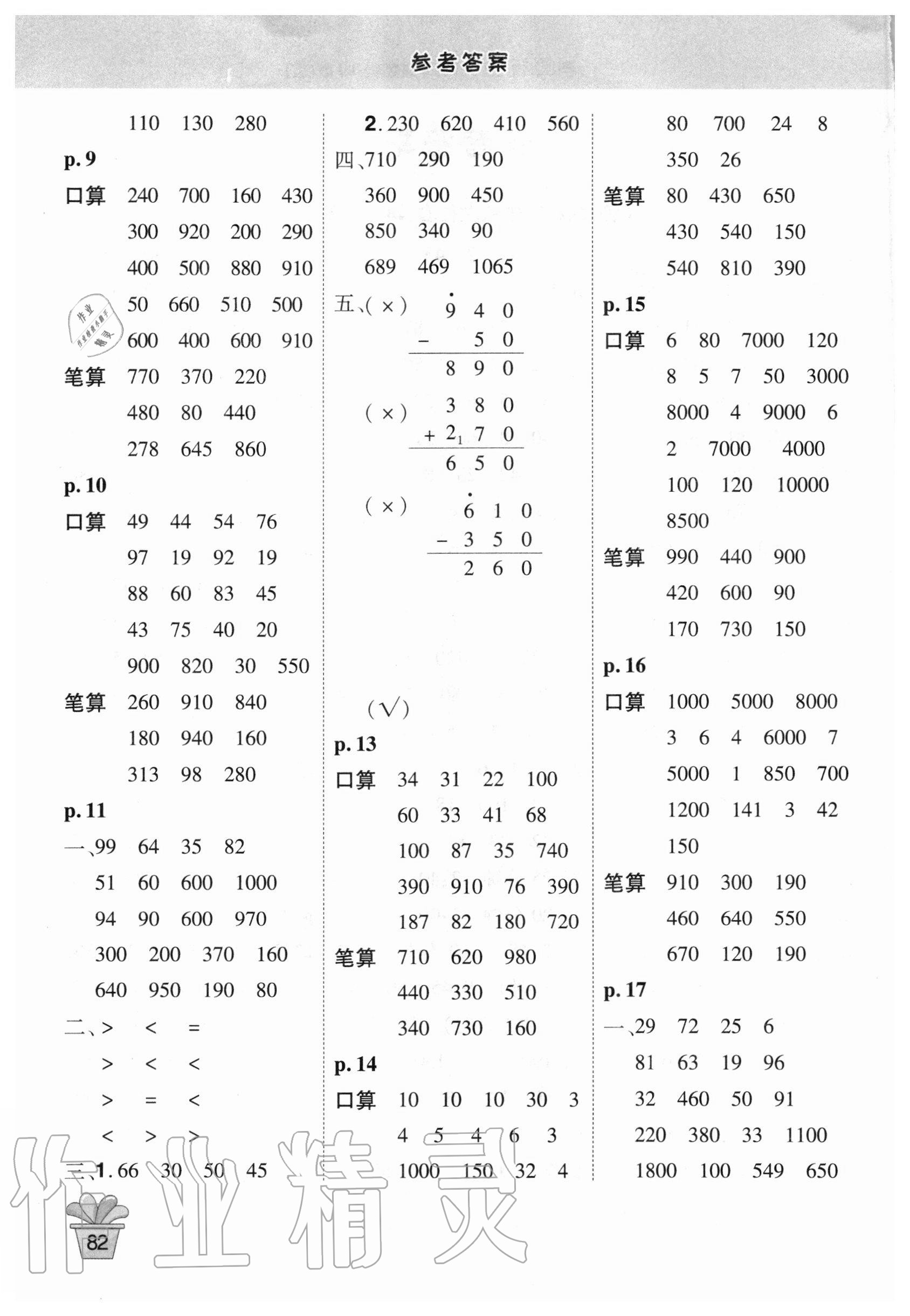 2020年口算神童三年級(jí)數(shù)學(xué)上冊(cè)人教版 第2頁(yè)