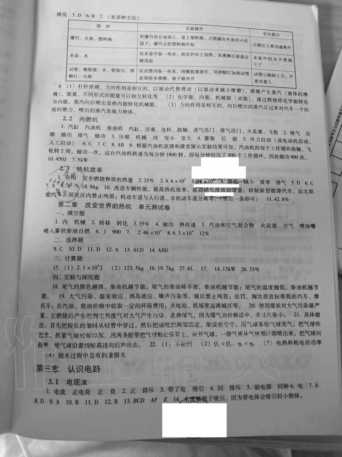 2020年物理同步練九年級上冊教科版教育科學出版社 第2頁