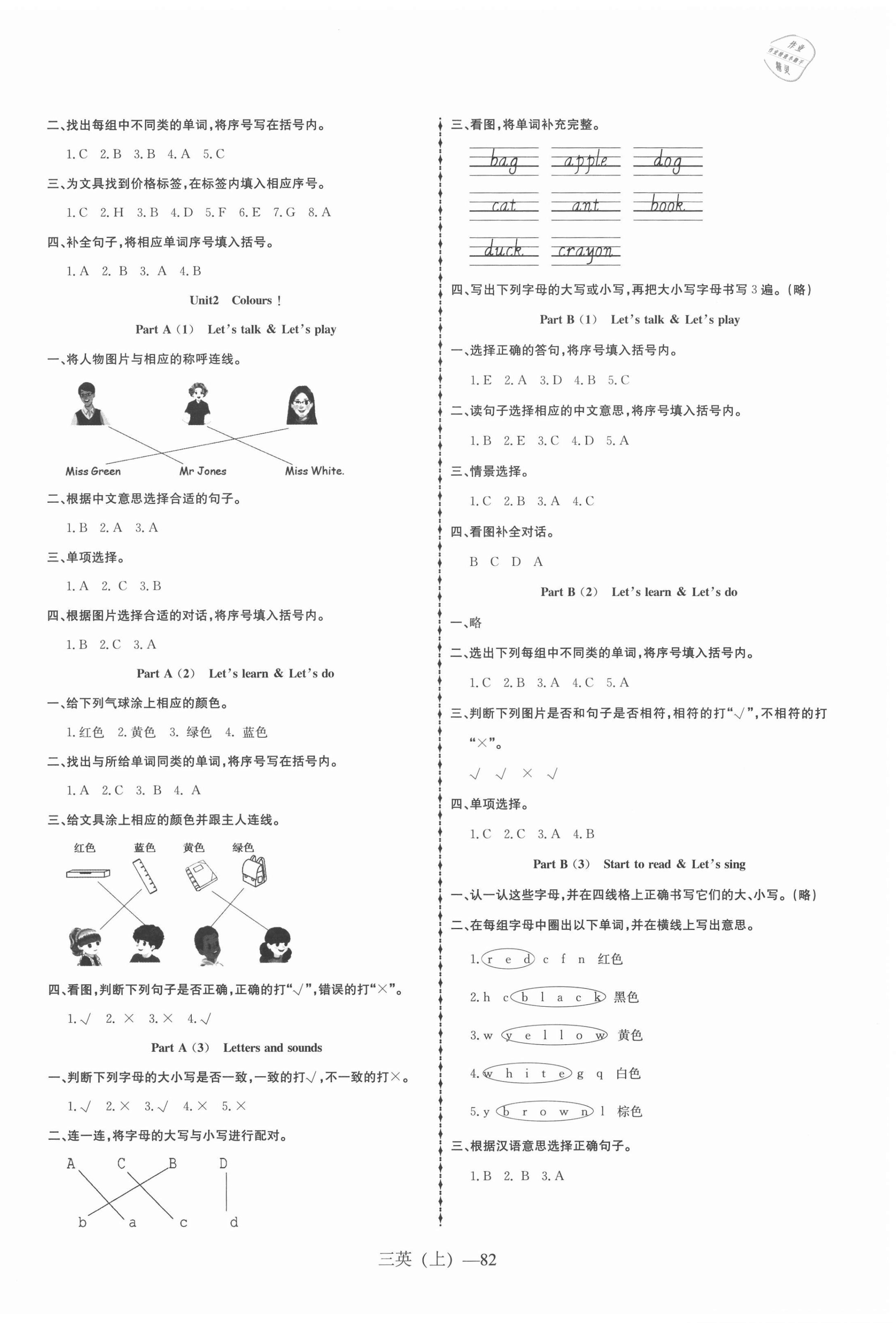 2020年小學英語學習好幫手三年級上冊人教PEP版 第2頁