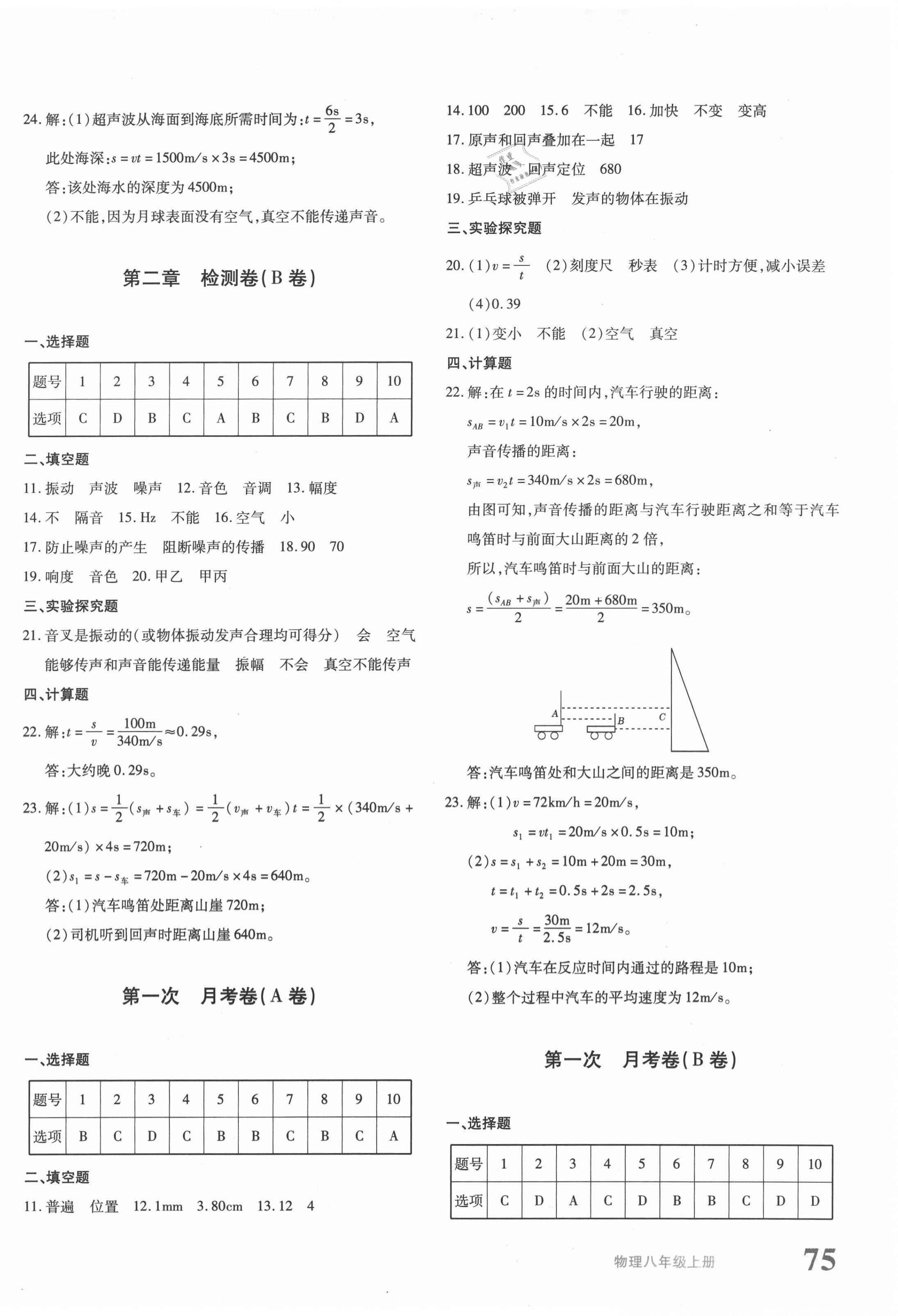 2020年優(yōu)學(xué)1+1評價與測試八年級物理上冊人教版 第2頁