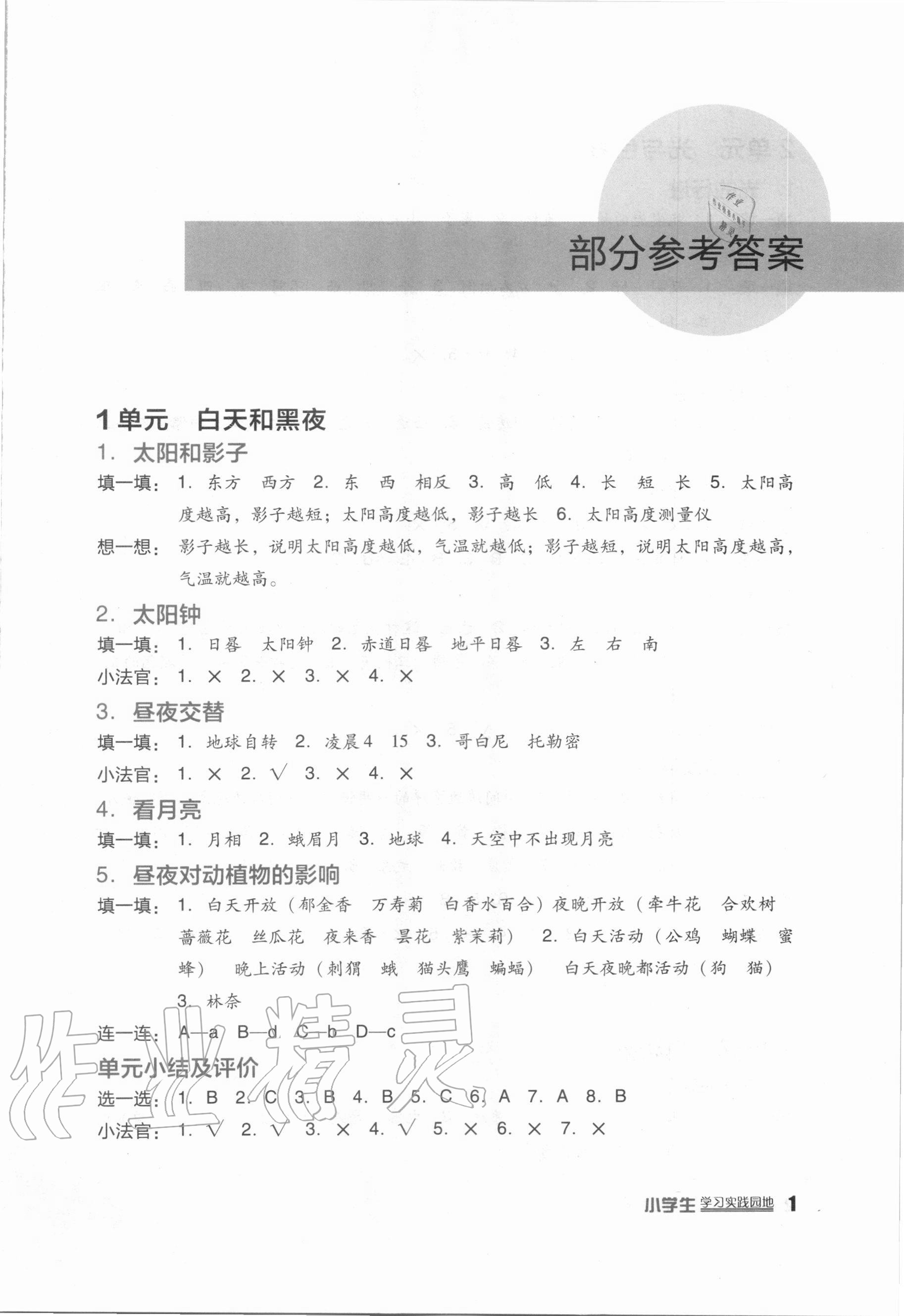 2020年小學(xué)生學(xué)習(xí)實(shí)踐園地五年級(jí)科學(xué)上冊(cè)蘇教版 第1頁(yè)