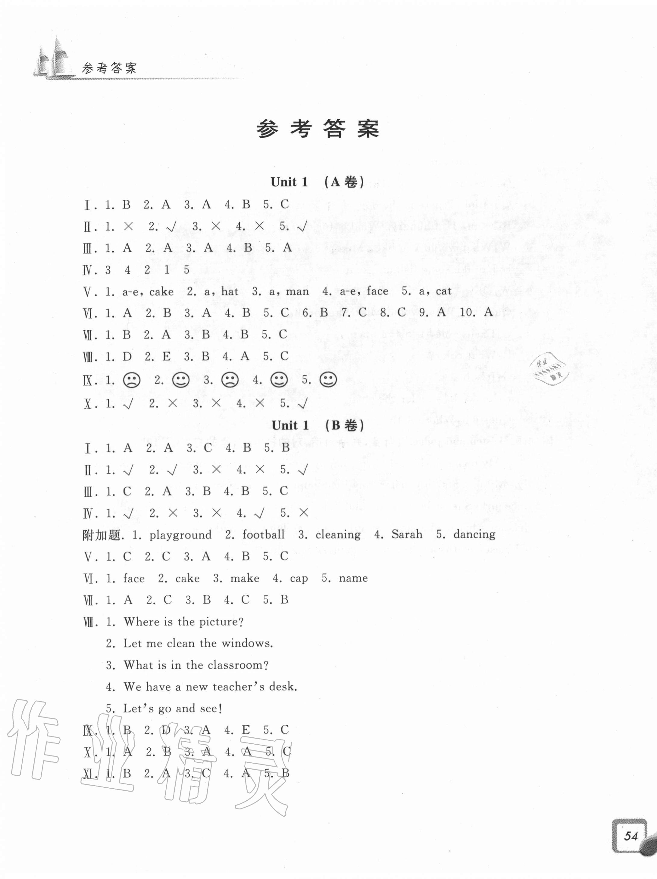 2020年學(xué)力測(cè)評(píng)小學(xué)生單元測(cè)試卷四年級(jí)英語(yǔ)上冊(cè)人教版 第1頁(yè)