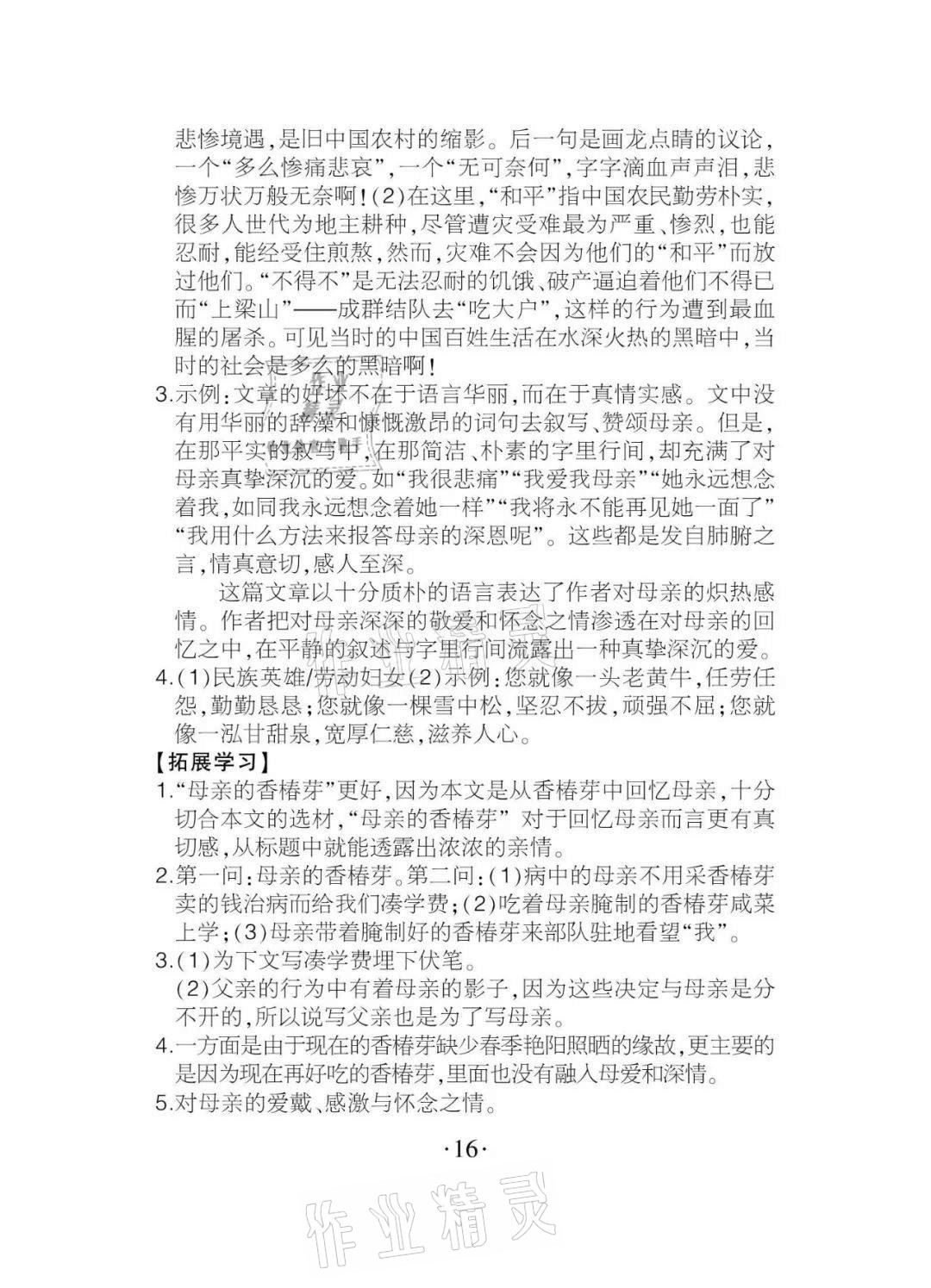 2020年課程導(dǎo)報八年級語文上冊人教版 參考答案第16頁