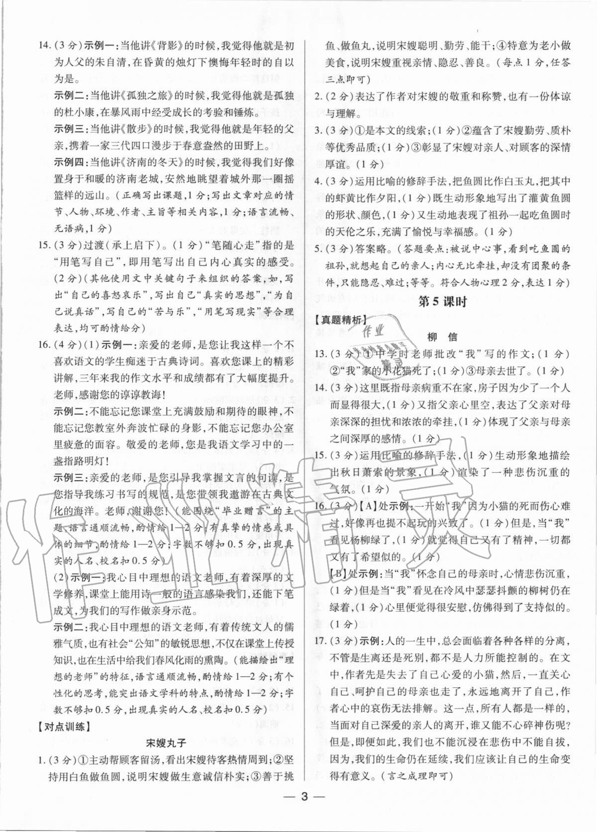 2020年思路現(xiàn)代文閱讀思路引導(dǎo)綜合訓(xùn)練七至九年級深圳專版 第3頁