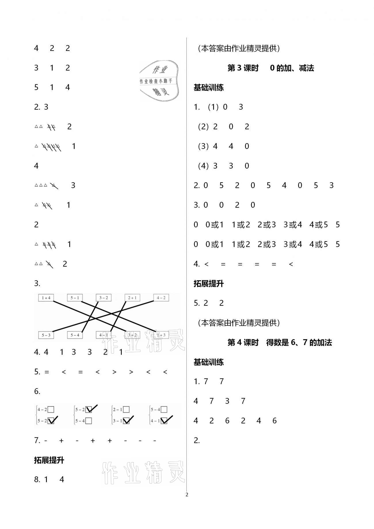 2020年新課程學(xué)習(xí)指導(dǎo)南方出版社一年級(jí)數(shù)學(xué)上冊(cè)蘇教版 第2頁(yè)