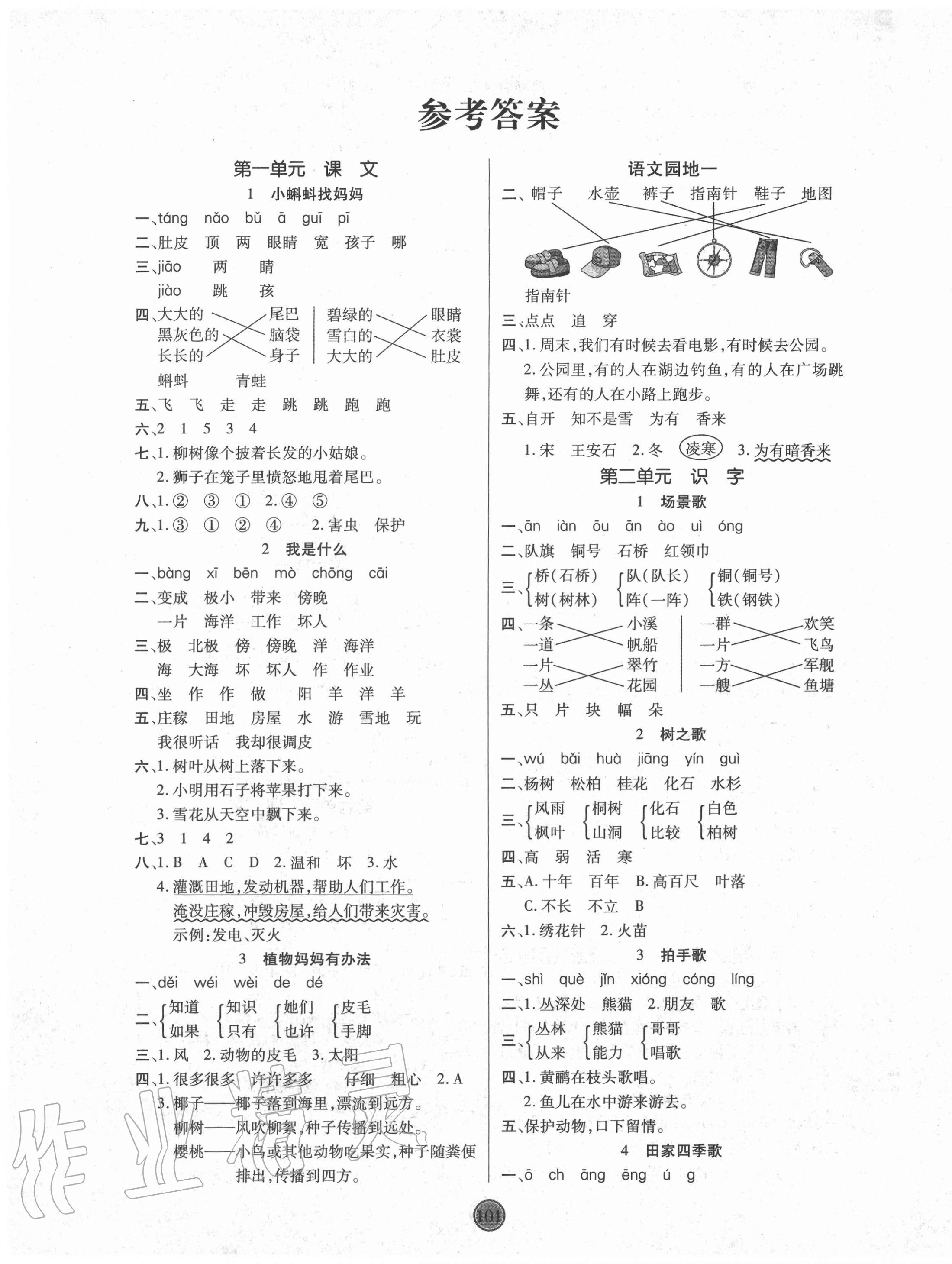 2020年云頂課堂二年級語文上冊人教版 第1頁
