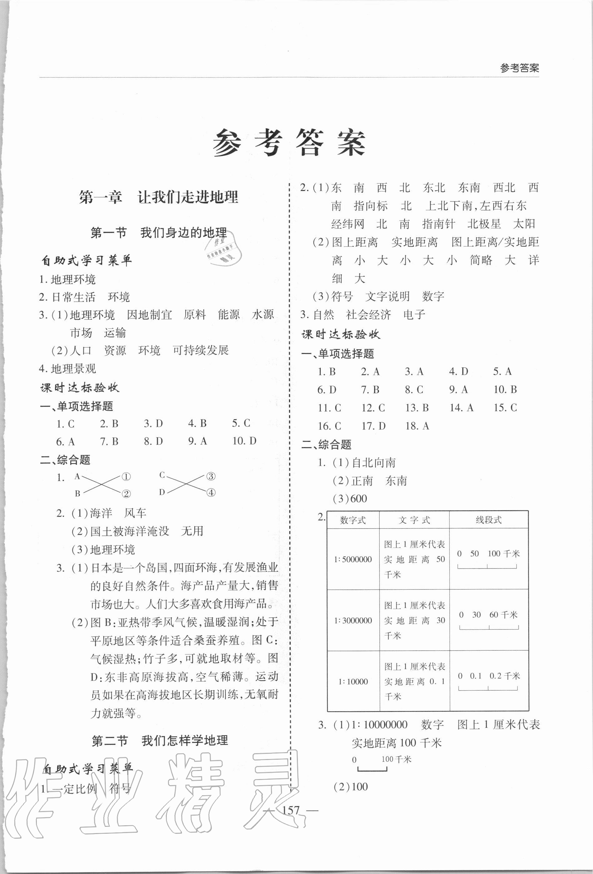 2020年新課堂同步學(xué)習(xí)與探究七年級(jí)地理上學(xué)期湘教版 第1頁(yè)