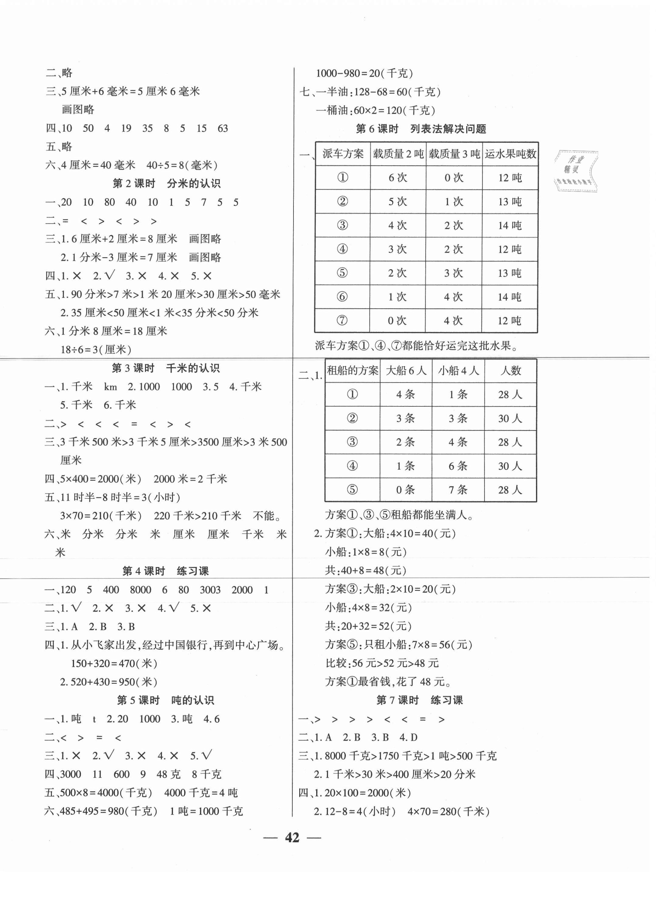 2020年易學(xué)練三年級數(shù)學(xué)上冊人教版 第2頁