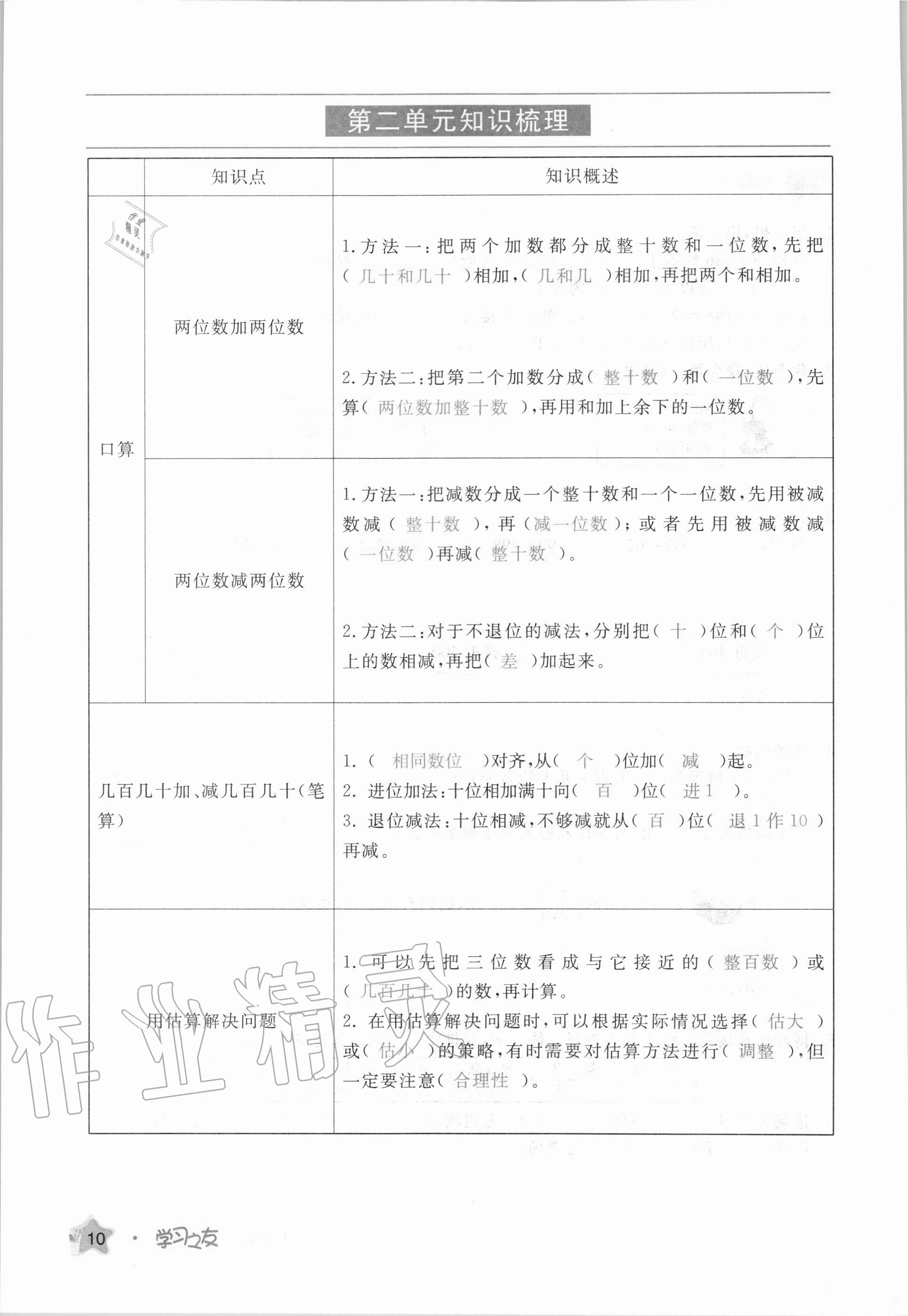 2020年學(xué)習(xí)之友三年級數(shù)學(xué)上冊人教版 第10頁