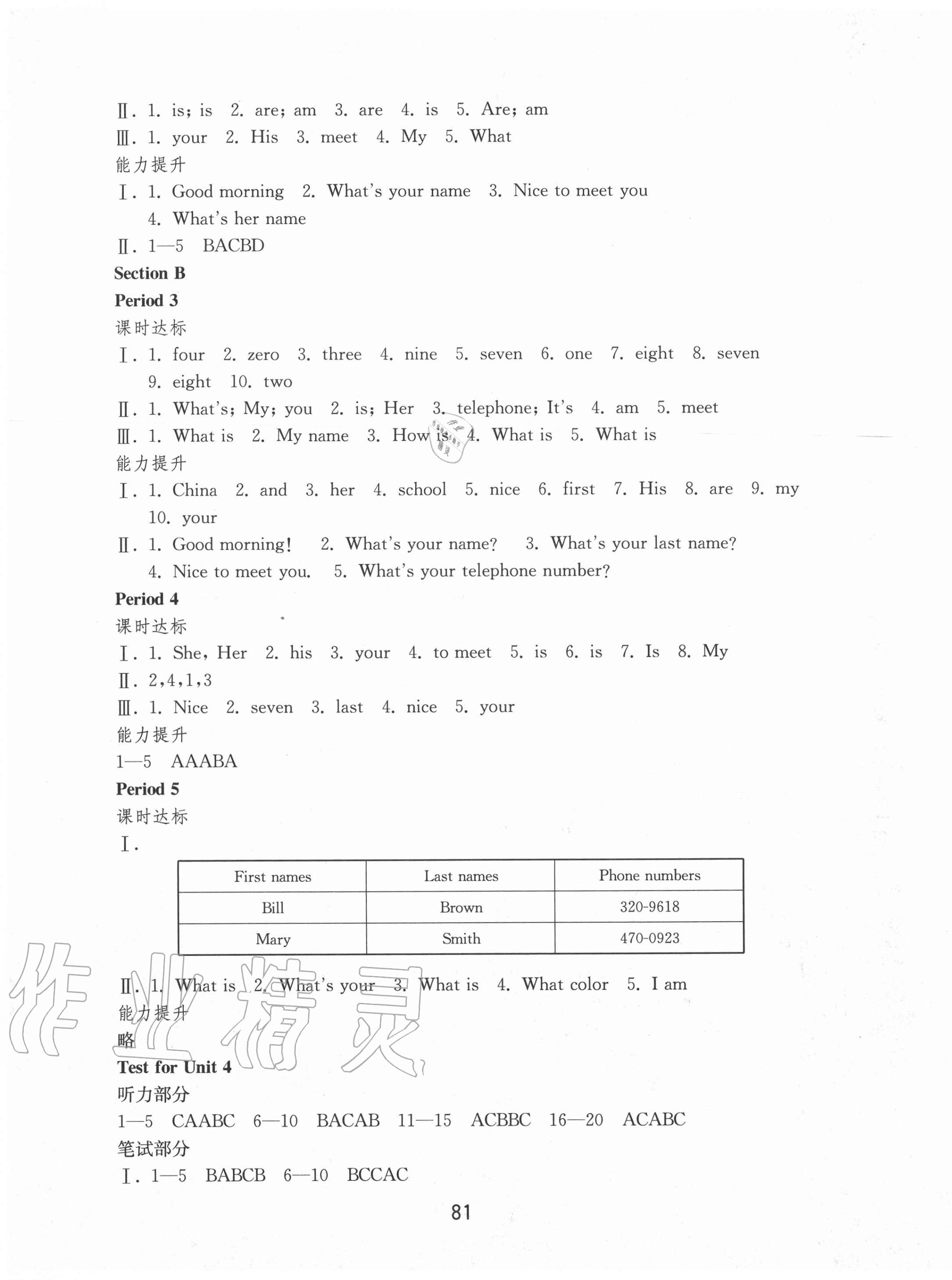 2020年初中基础训练六年级英语上册鲁教版54制山东教育出版社 第5页