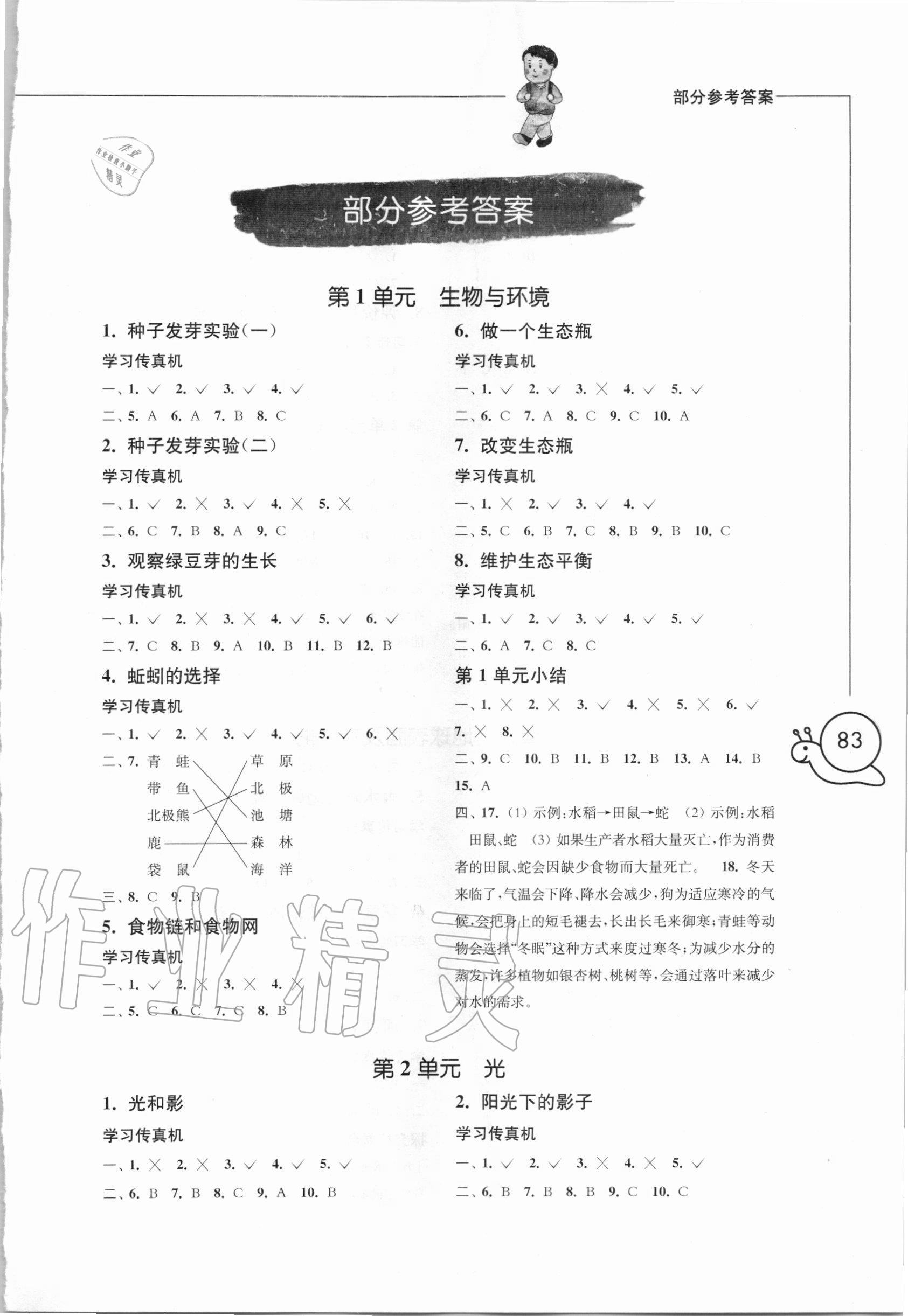 2020年小學(xué)科學(xué)習(xí)作五年級(jí)上冊(cè)教科版增強(qiáng)版 第1頁(yè)