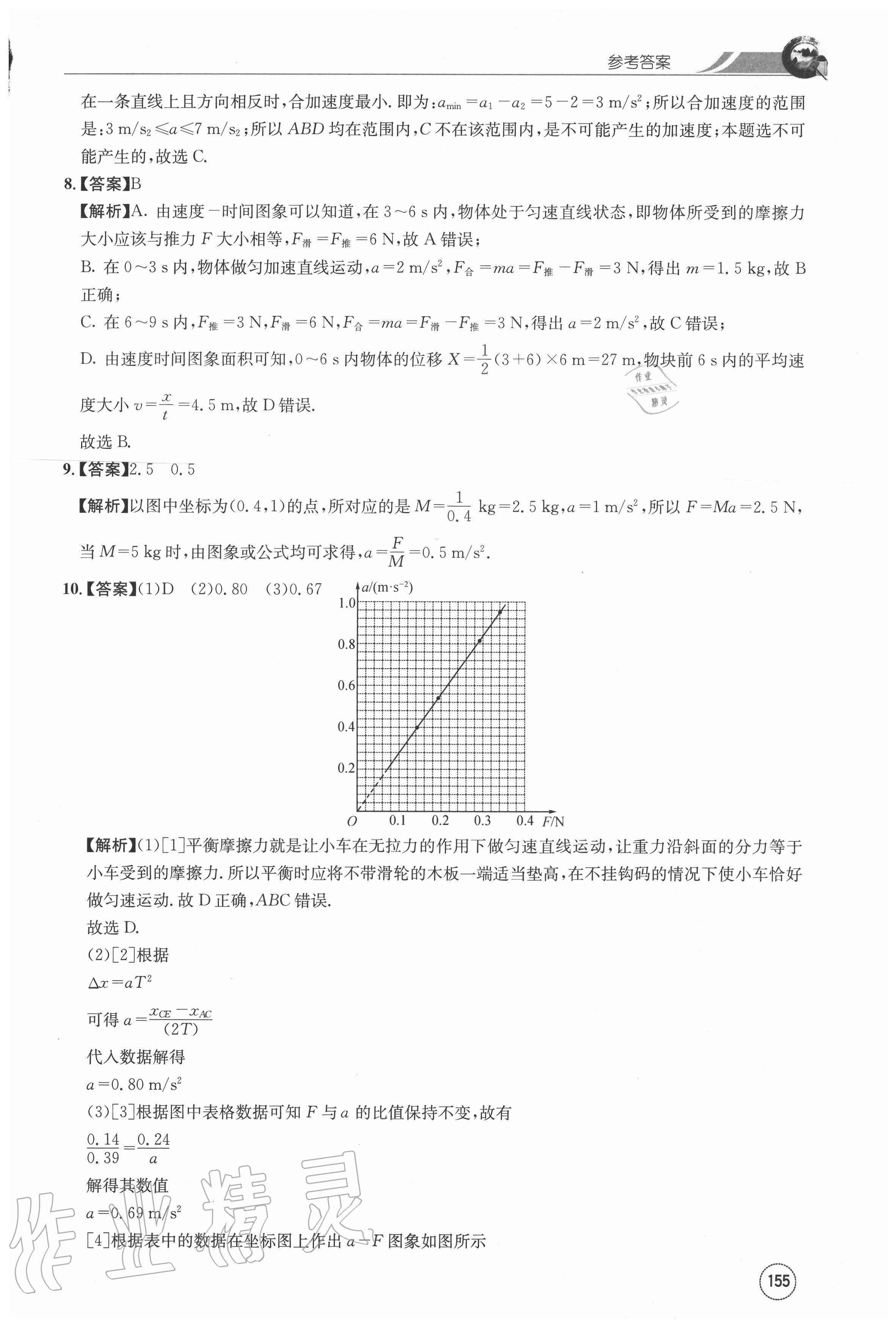 2020年闖關(guān)訓練高中物理必修一人教版 第23頁