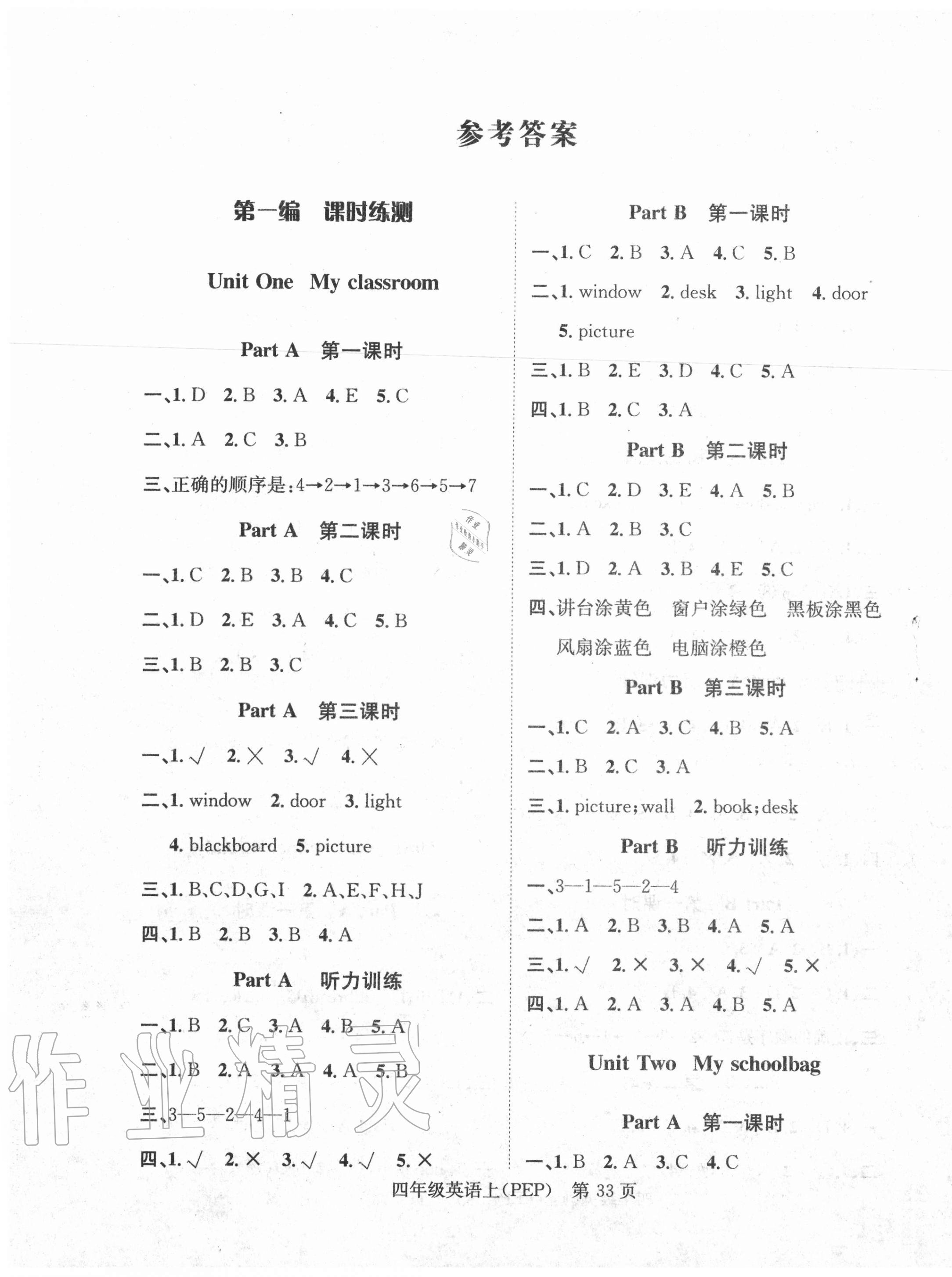 2020年國(guó)華圖書學(xué)業(yè)測(cè)評(píng)四年級(jí)英語上冊(cè)人教PEP版 第1頁