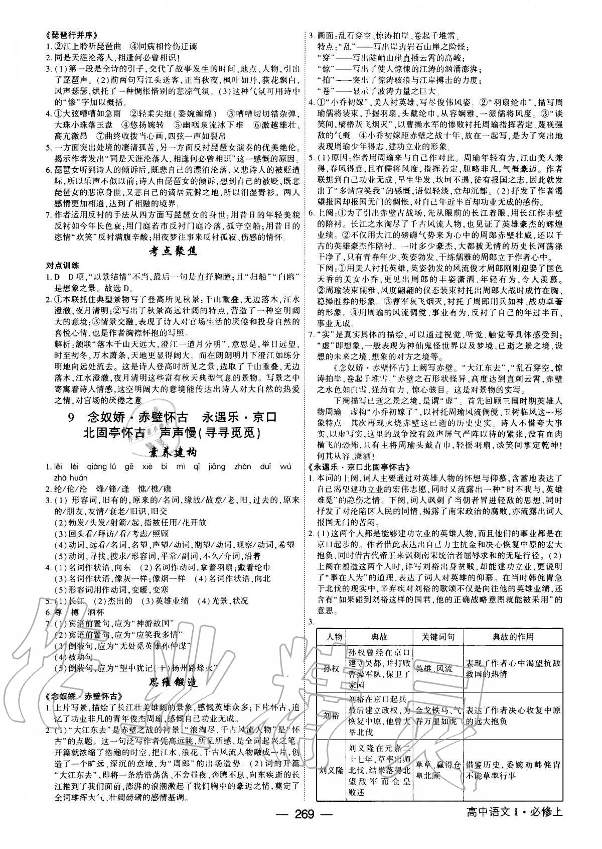 2020年紅對勾講與練高中語文必修上冊人教版 第9頁