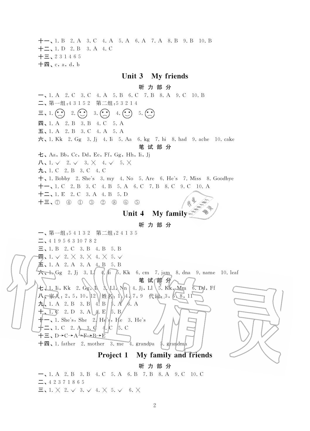 2020年陽光互動綠色成長空間三年級英語上冊提優(yōu)版 第2頁