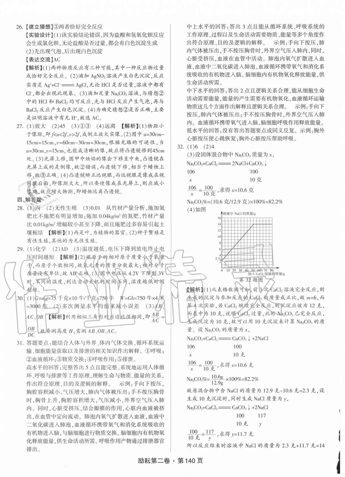 2020年勵耘第二卷三年中考優(yōu)化卷科學(xué)浙江專用 第2頁