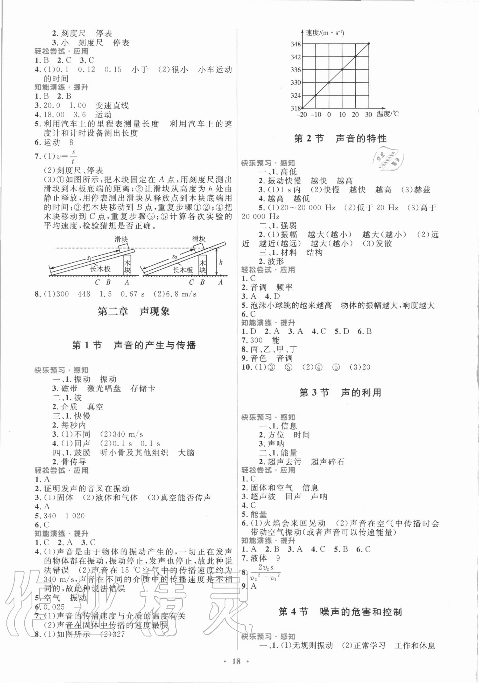 2020年初中同步测控优化设计八年级物理上册人教版福建专版 第2页