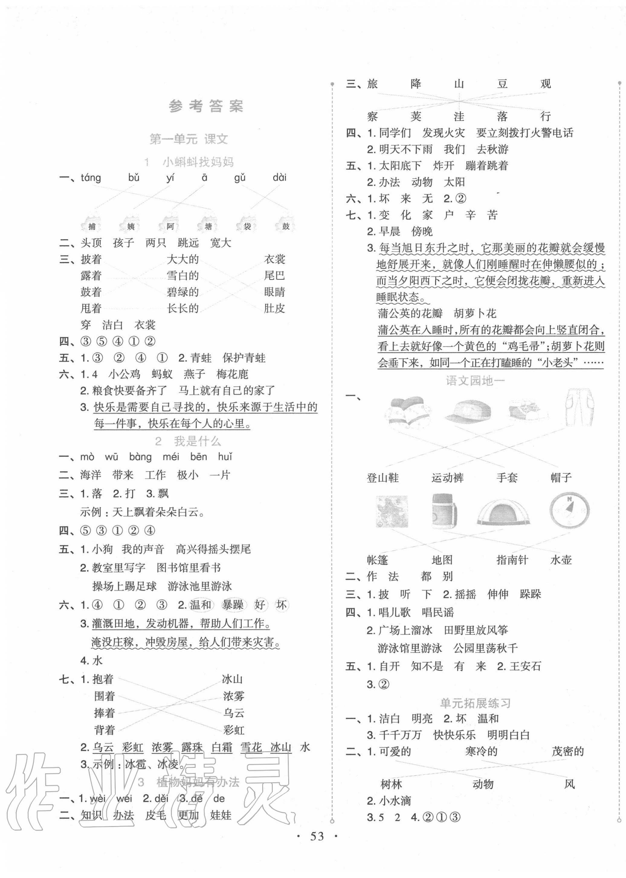 2020年開學(xué)了二年級(jí)語文上冊(cè)人教版 第1頁