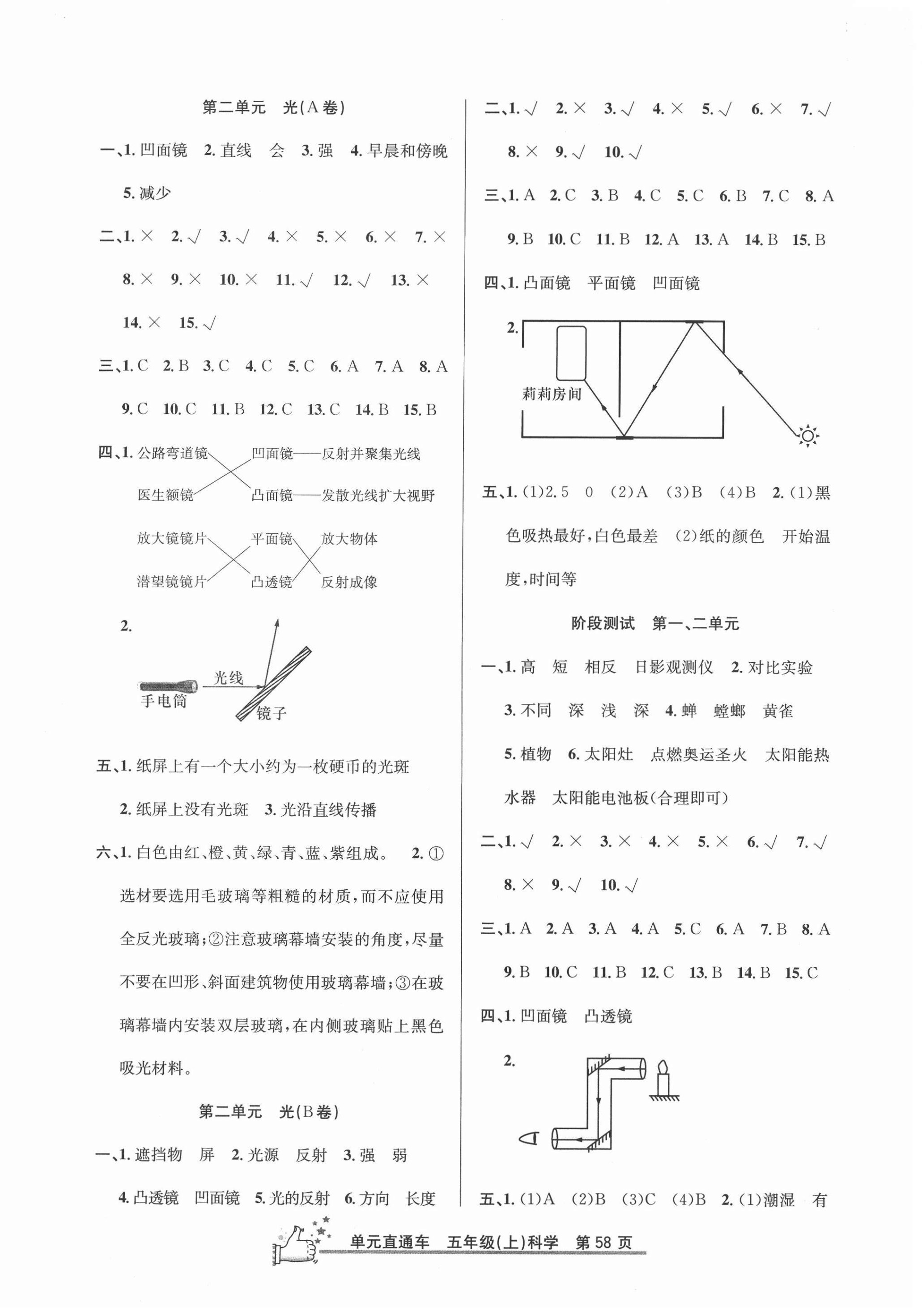 2020年開源圖書單元直通車五年級(jí)科學(xué)上冊(cè)教科版 第2頁