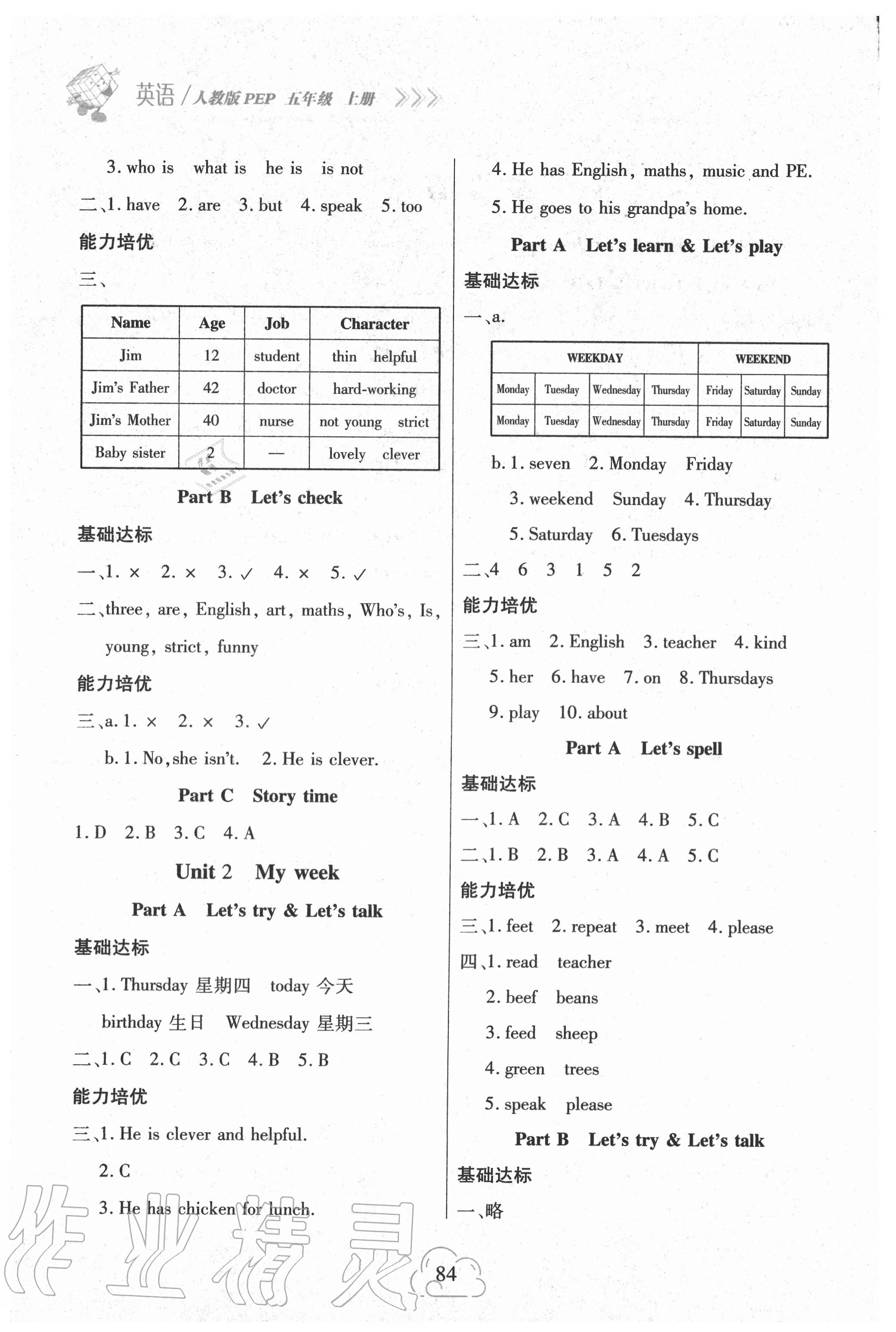 2020年新課程新練習(xí)五年級英語上冊人教PEP版提升版 第2頁