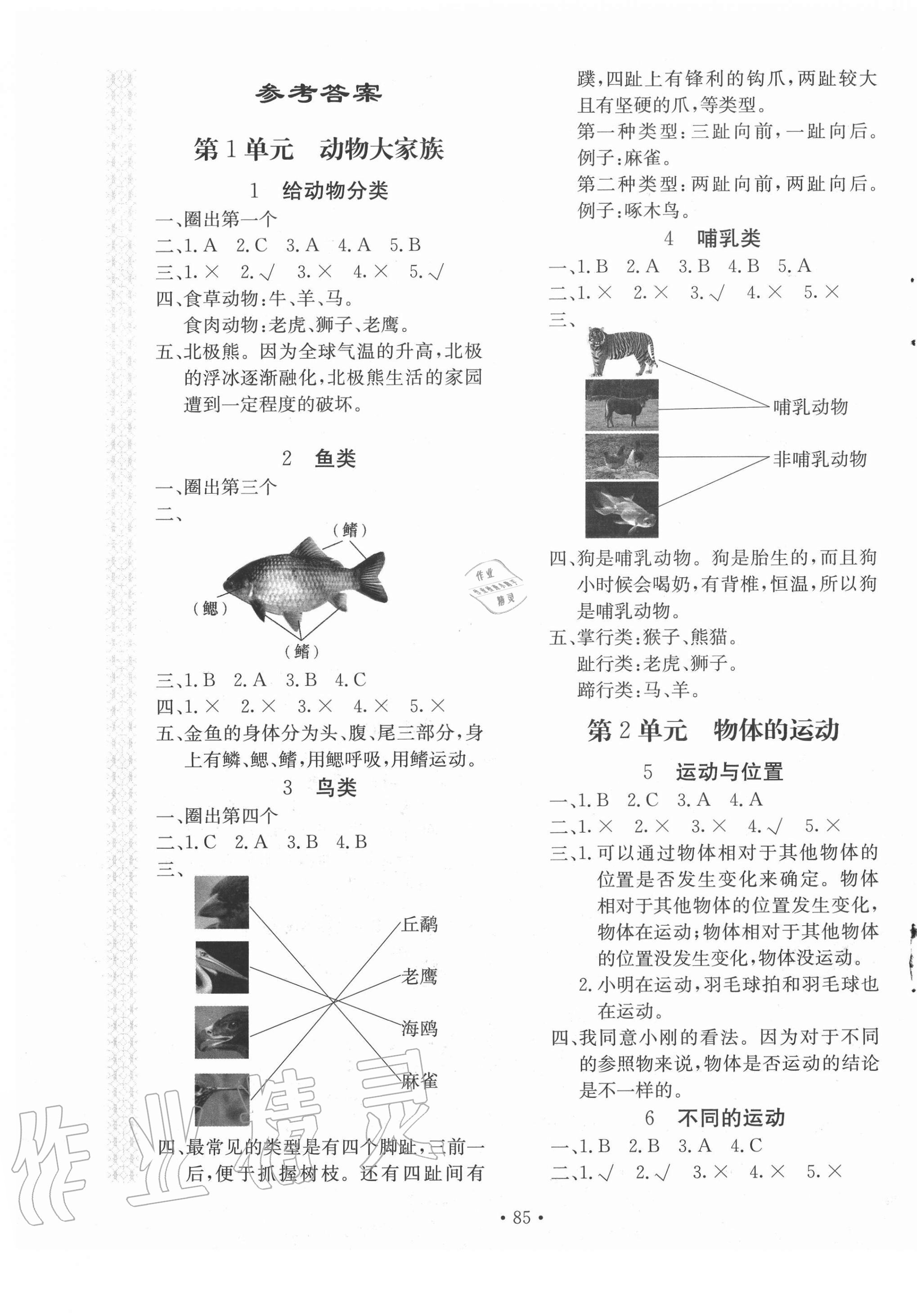 2020年新課堂同步訓(xùn)練四年級科學(xué)上冊江蘇版 第1頁