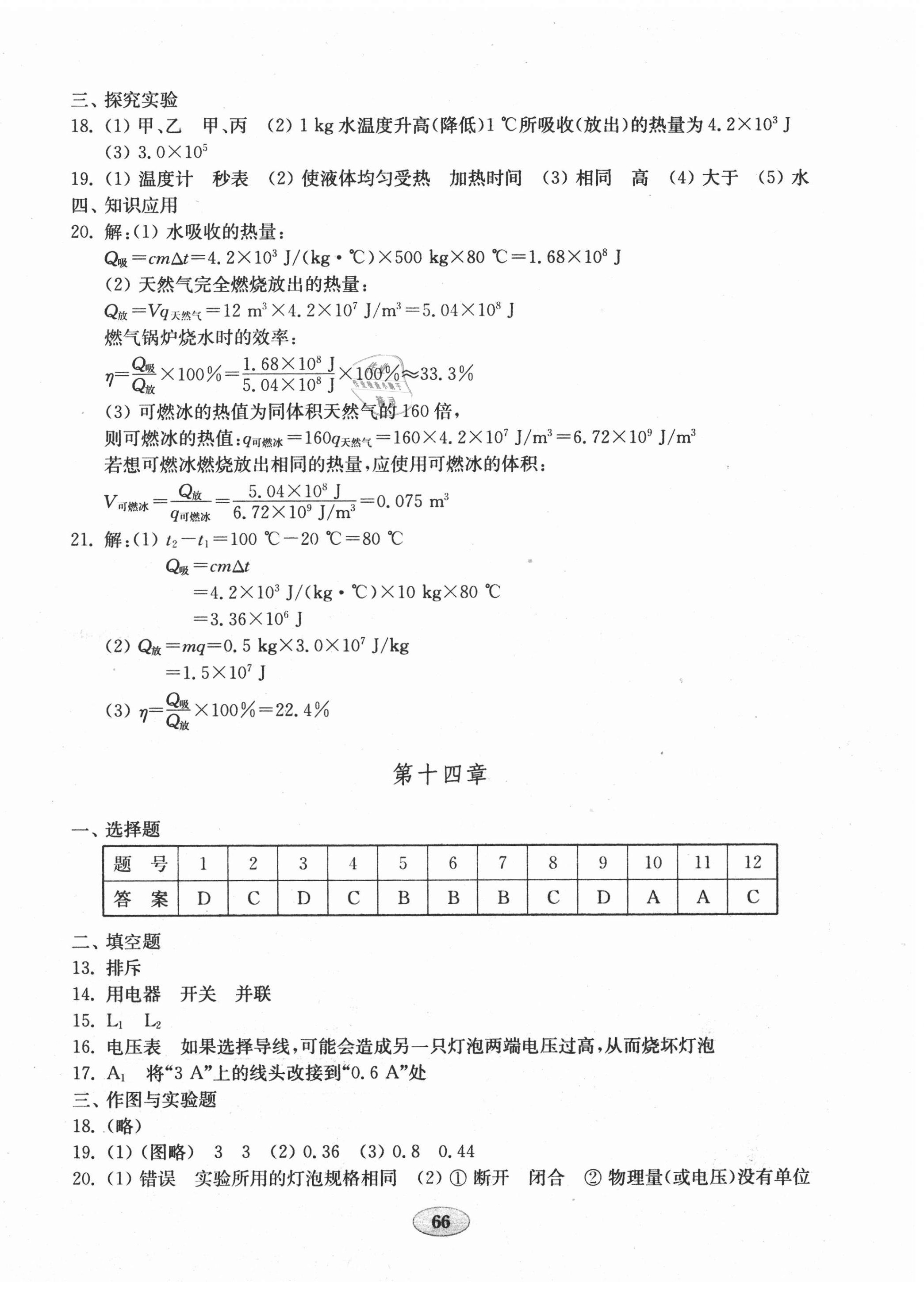 2020年初中物理單元質(zhì)量達(dá)標(biāo)九年級全一冊人教版 第2頁