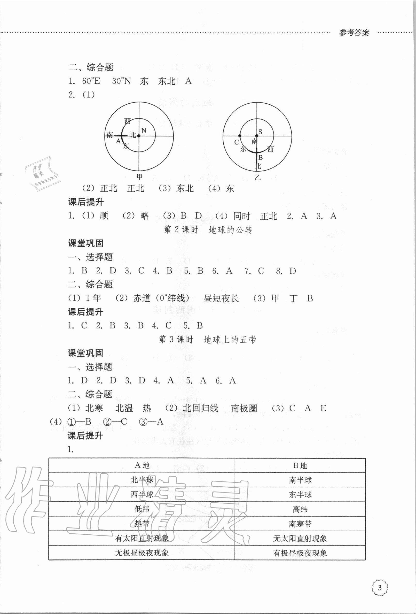 2020年初中課堂同步訓(xùn)練六年級地理上冊魯教版五四制 第3頁