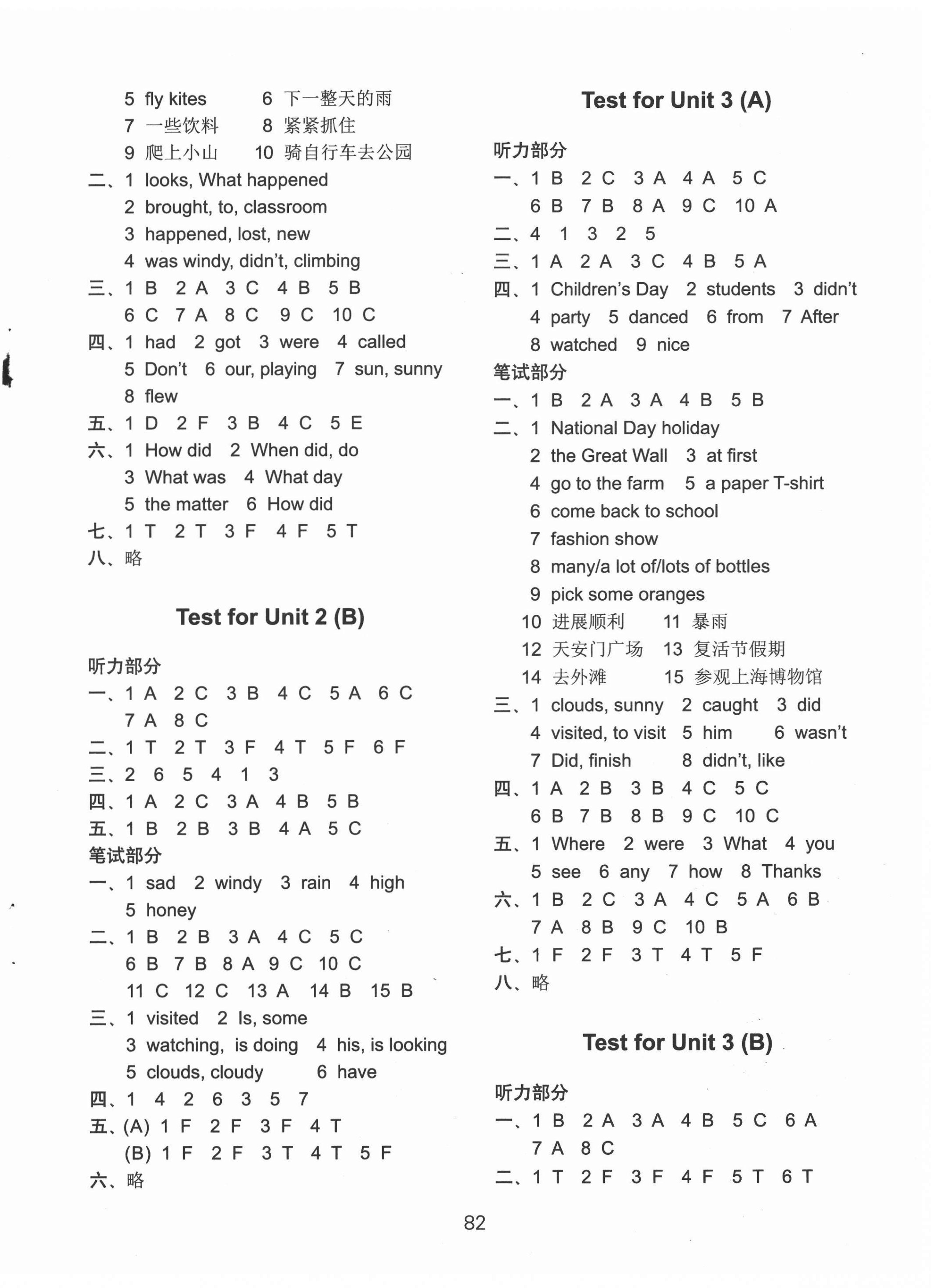 2020年課課練小學(xué)英語(yǔ)AB卷六年級(jí)上冊(cè)譯林版升級(jí)版 第2頁(yè)