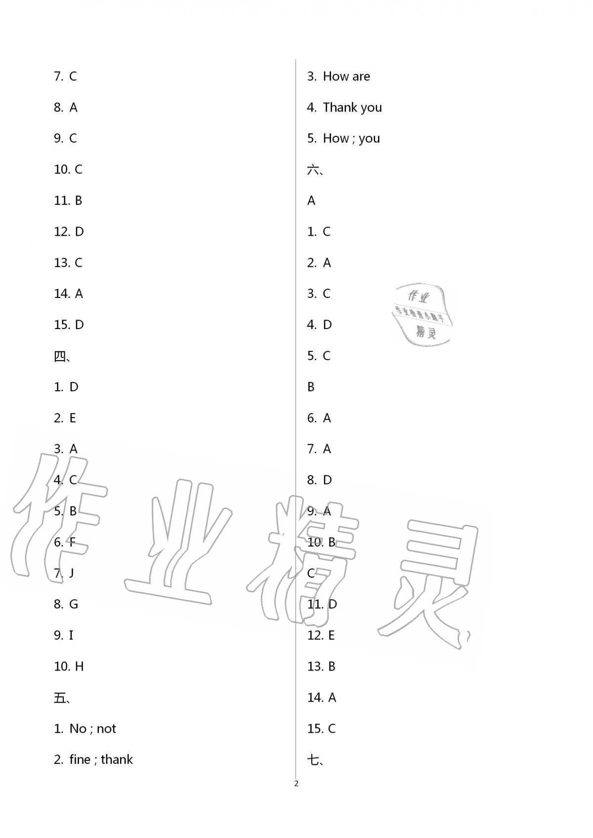 2020年新課標(biāo)節(jié)節(jié)高單元評(píng)價(jià)與階段月考試卷七年級(jí)英語上冊(cè)仁愛版 第2頁