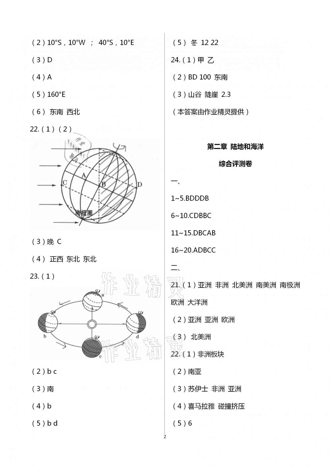 2020年新課標(biāo)節(jié)節(jié)高單元評(píng)價(jià)與階段月考試卷七年級(jí)地理上冊(cè)人教版 第2頁(yè)