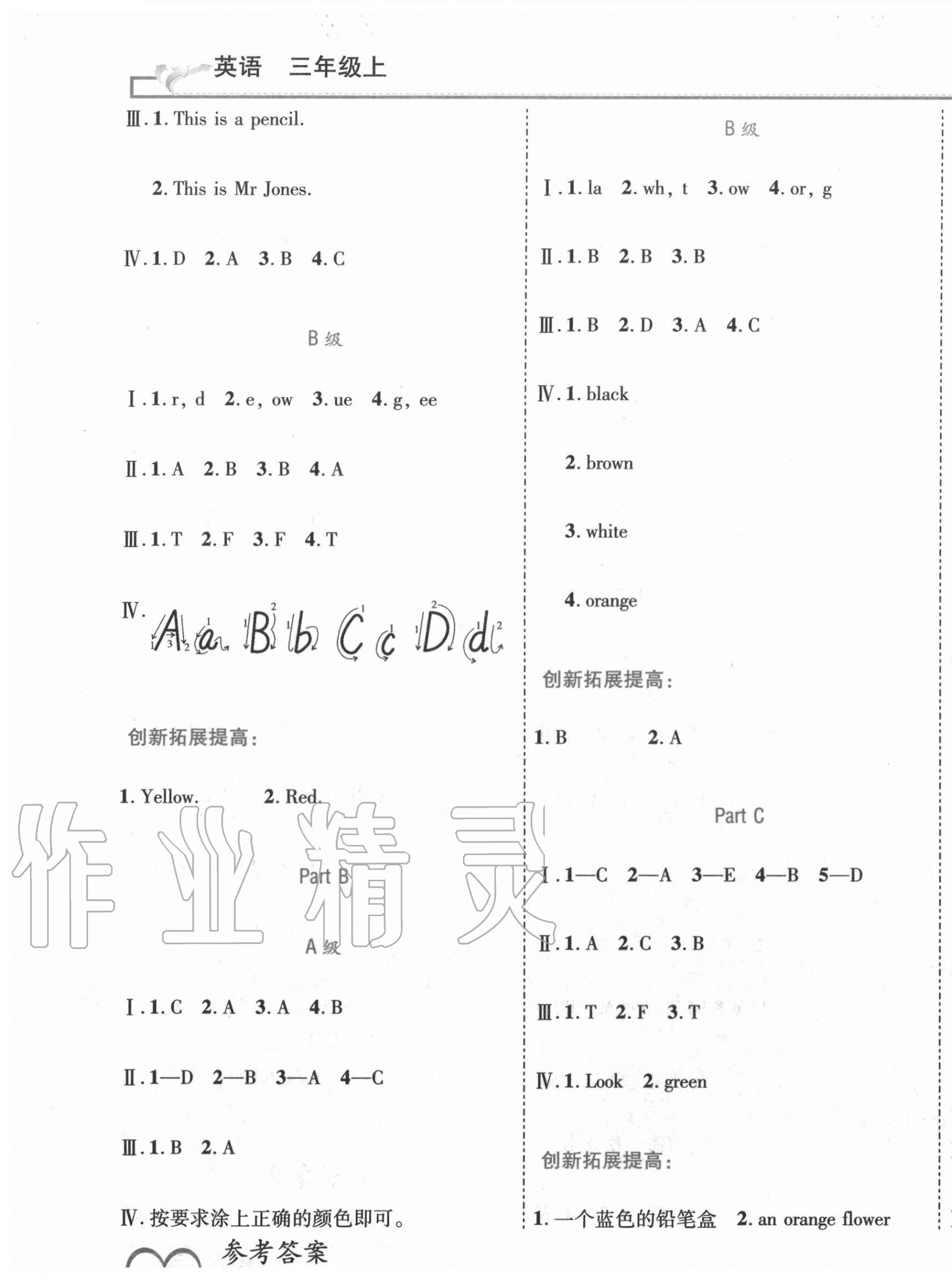 2020年全優(yōu)備考三年級英語上冊人教版 第3頁